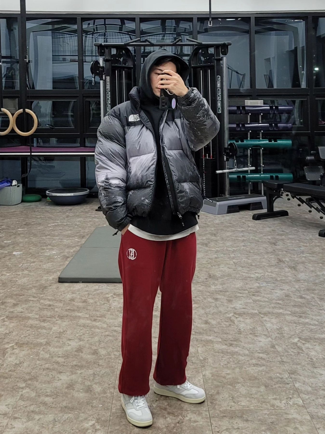 MUSINSA | NOT4NERD Brush NFND Logo String Sweat Pants - Black
