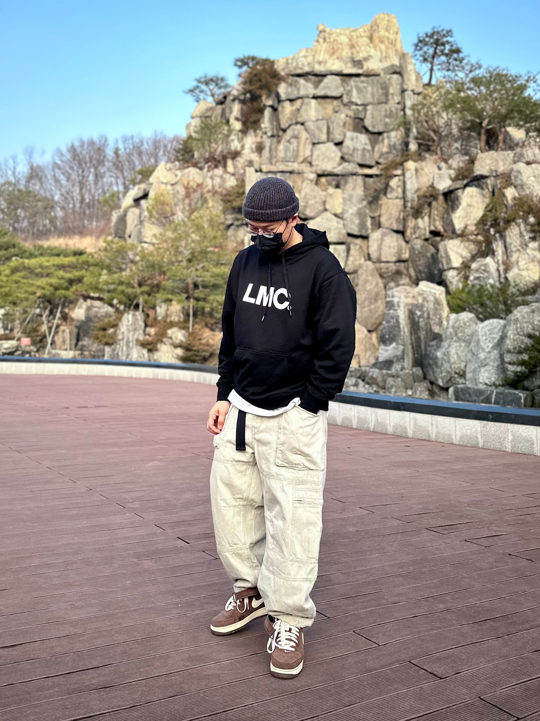 MUSINSA | LMC BASIC OG HOODIE black