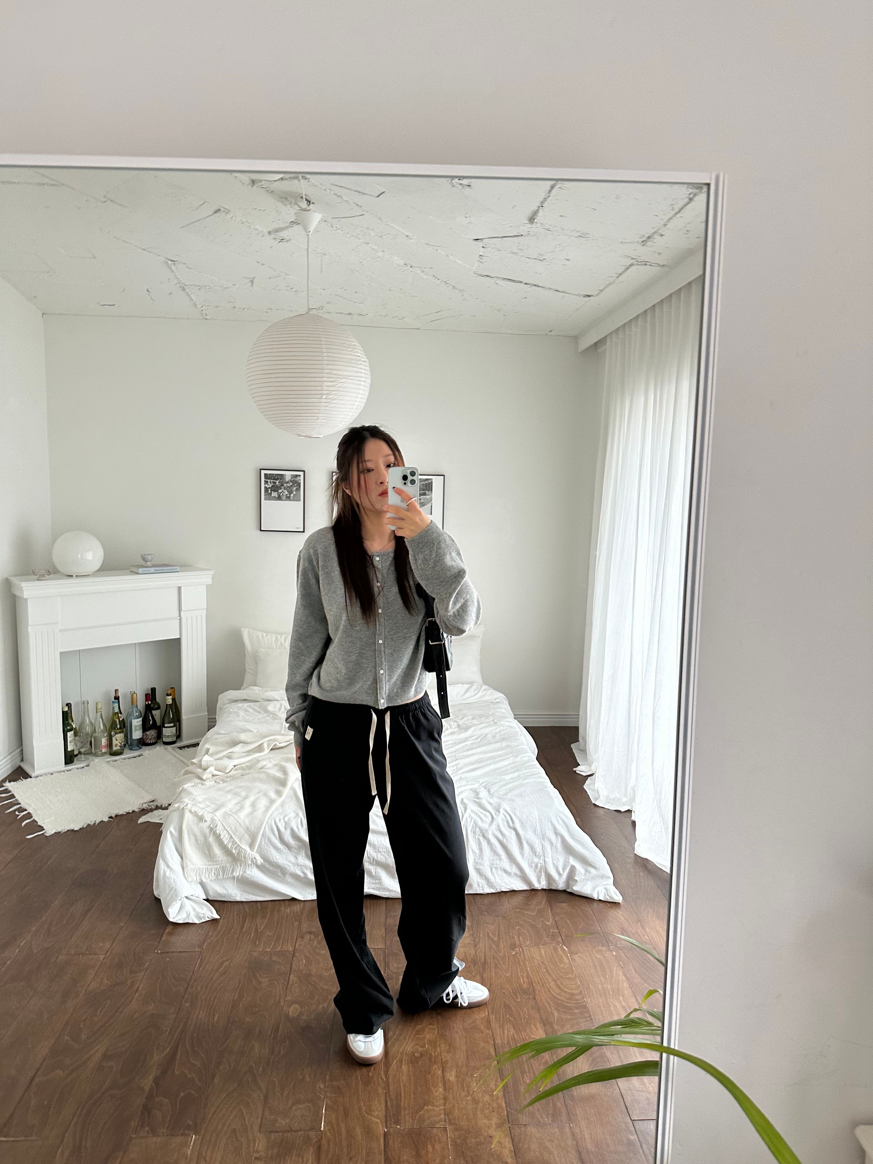 MUSINSA | GLOWNY G CLASSIC SOFT PANTS (BLACK)