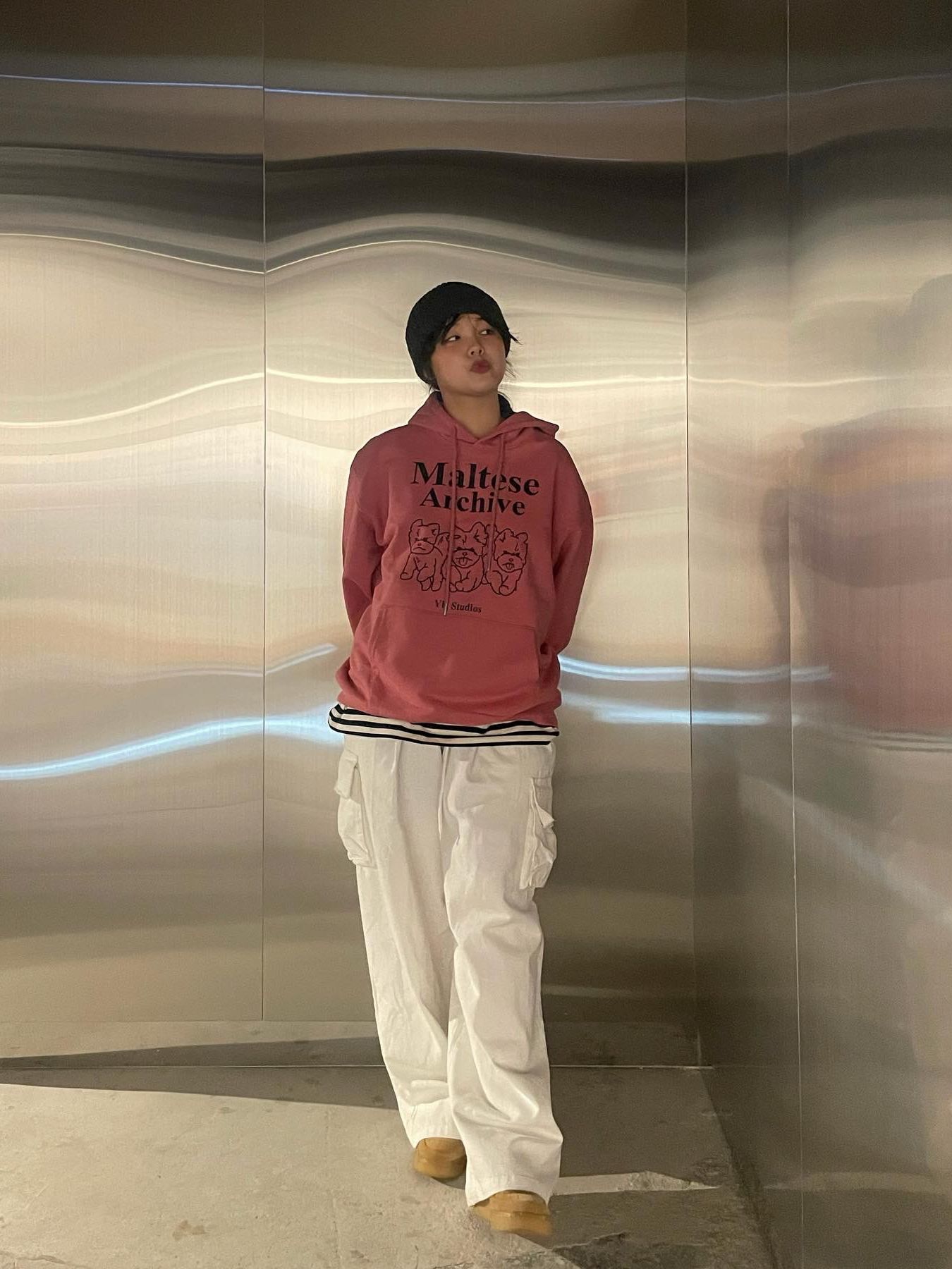 ★WAIKEI★ Maltese Archive Line Graphic Hoodie Ivory YKBD01T MUSINSA | WAI KEI Maltese Archive Line Graphic Hooded