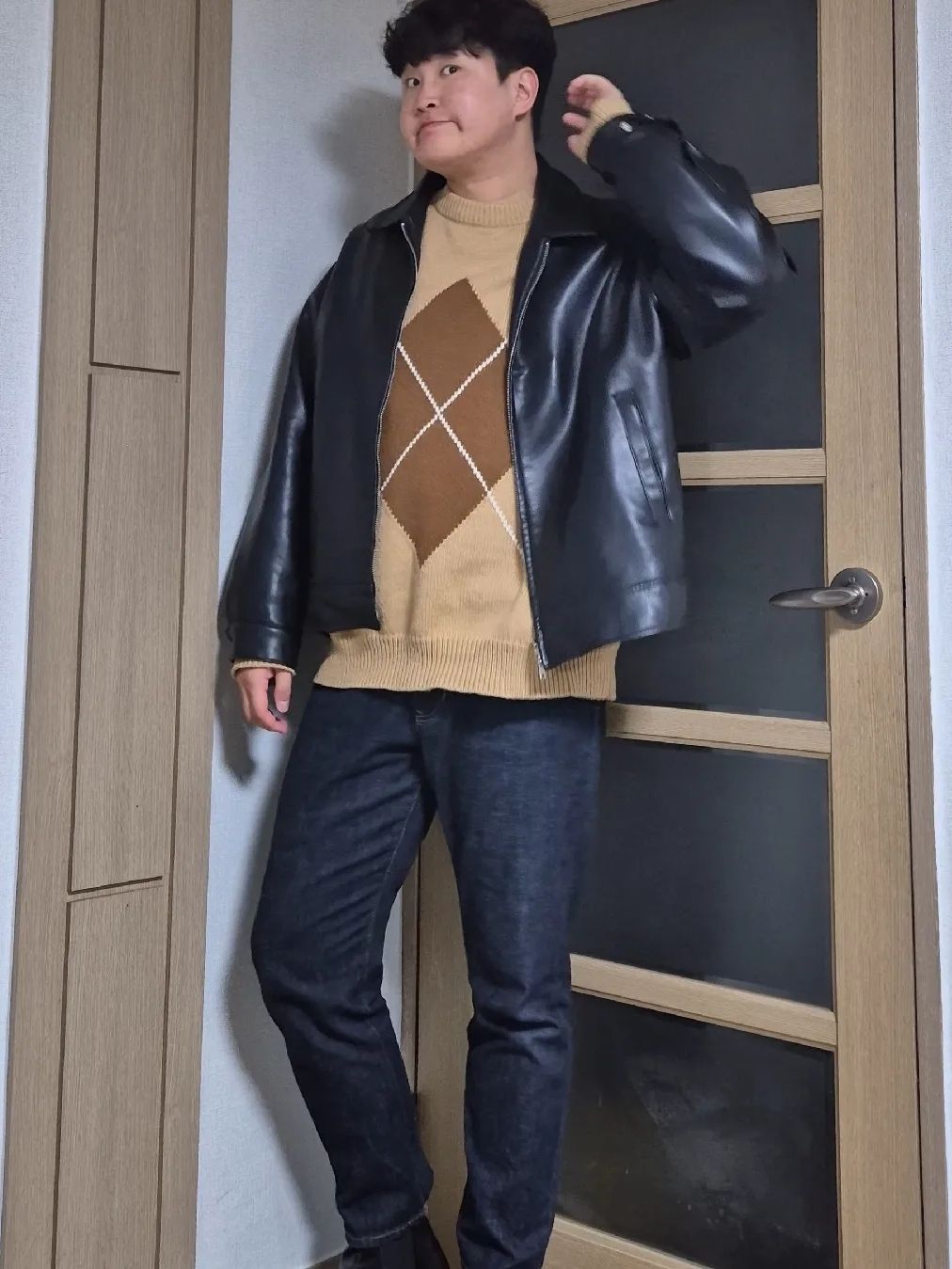 MUSINSA公式 | DOFFJASON LAMBSKIN 100 MOTORCYCLE JACKET