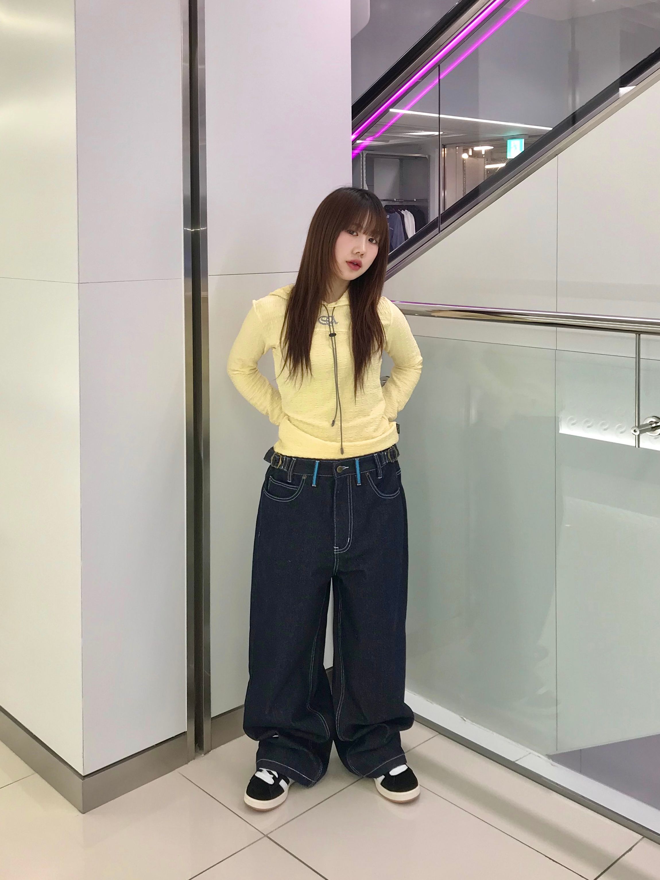 トップス SCULPTOR E-string Crinkle Hoodie Lemon SCULPTOR® online store