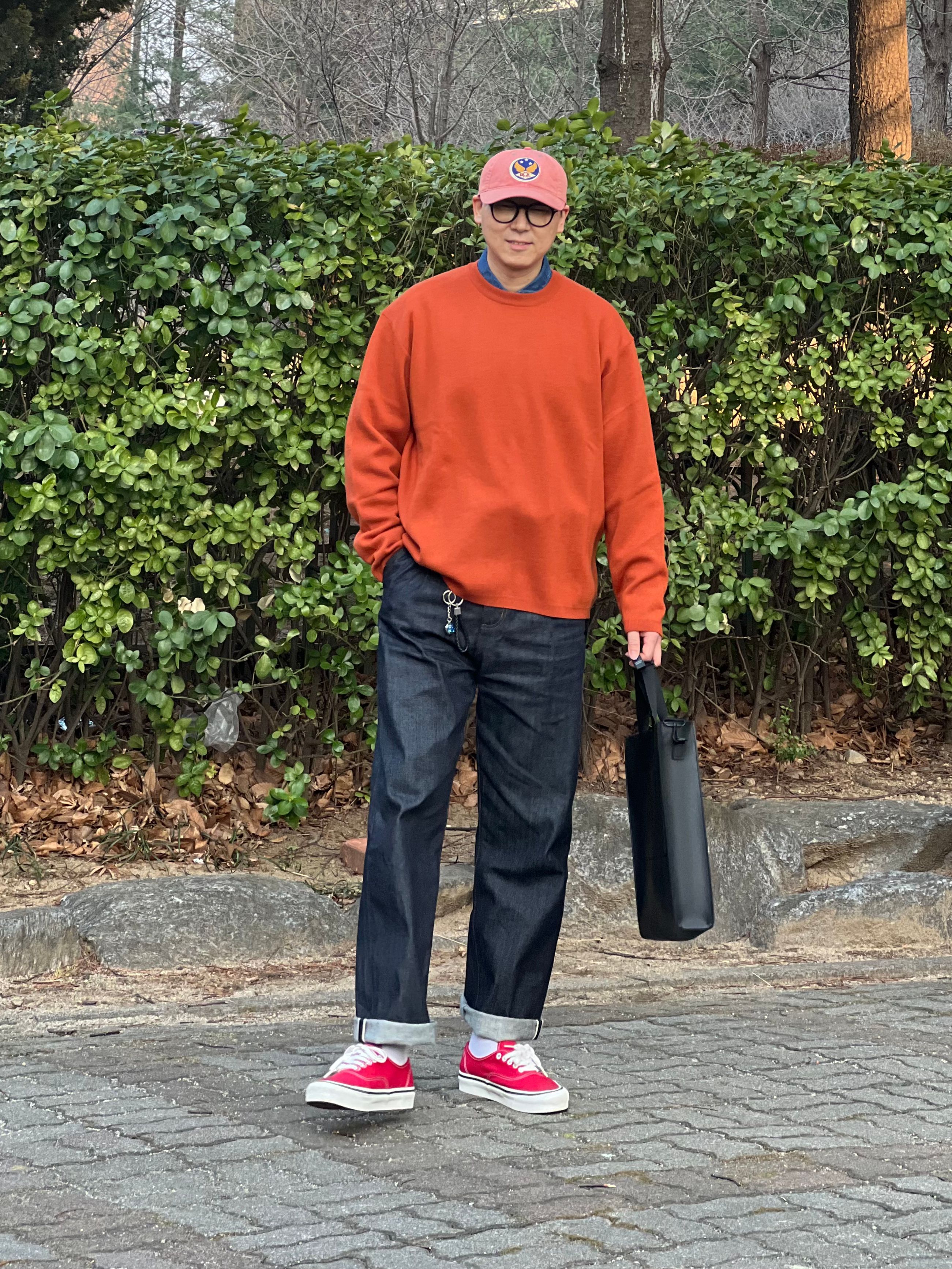 MUSINSA | MUSINSA STANDARD Minimal Oversized Crew Neck Knit