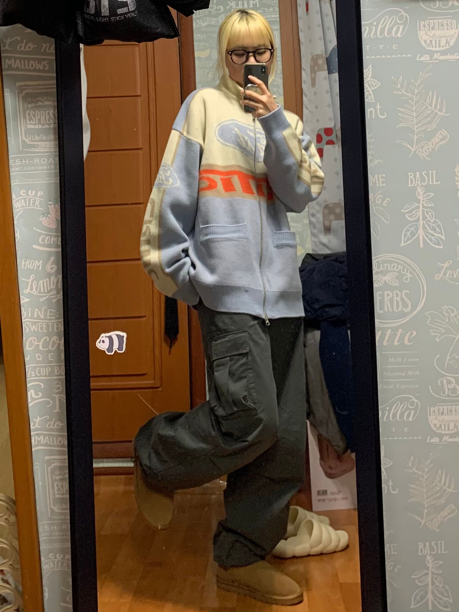 MUSINSA | CRITIC RACING ZIP-UP KNIT SKY BLUE