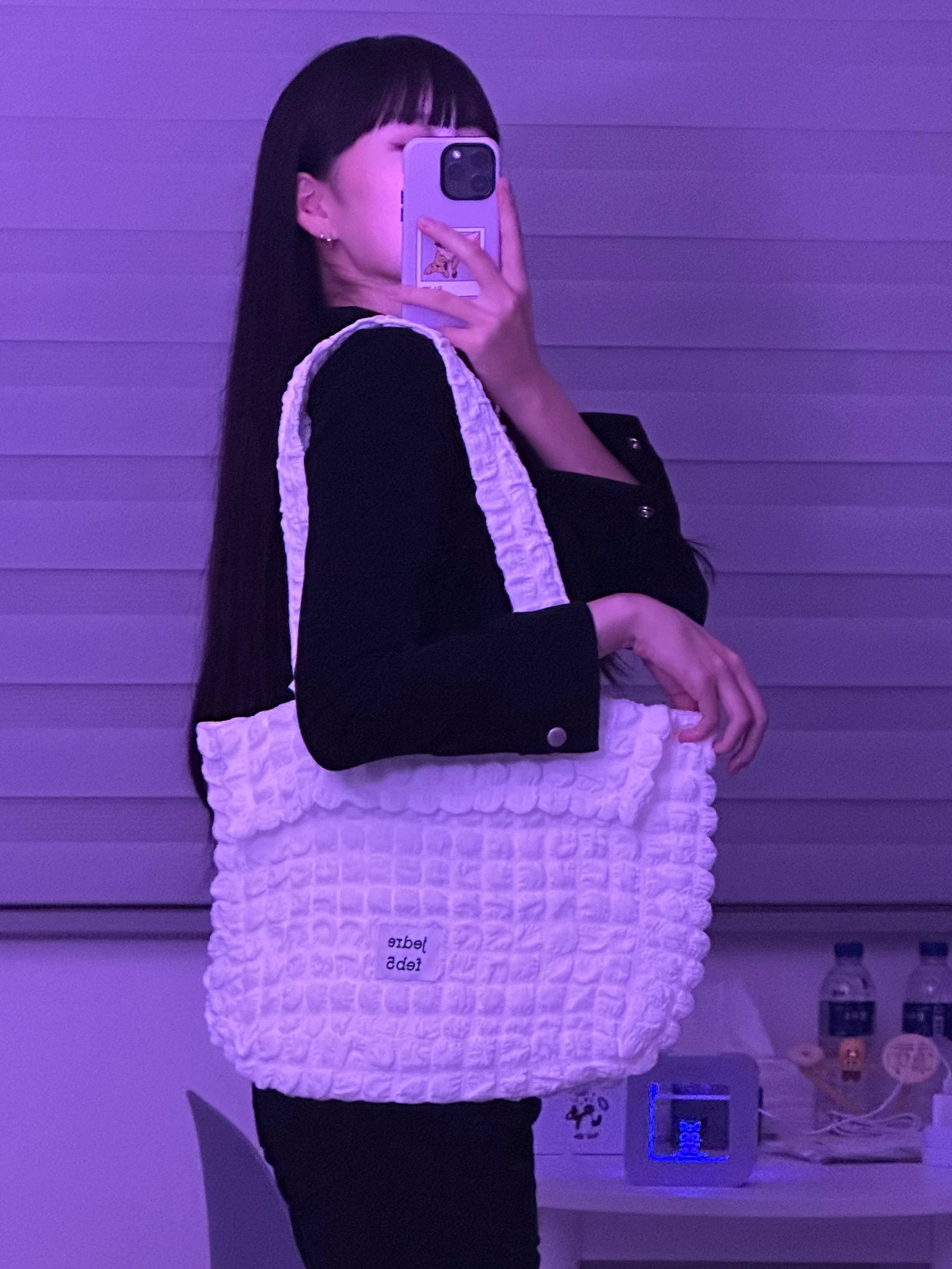 MUSINSA公式 | JEDREFEB5 Croffle shoulder bag pink