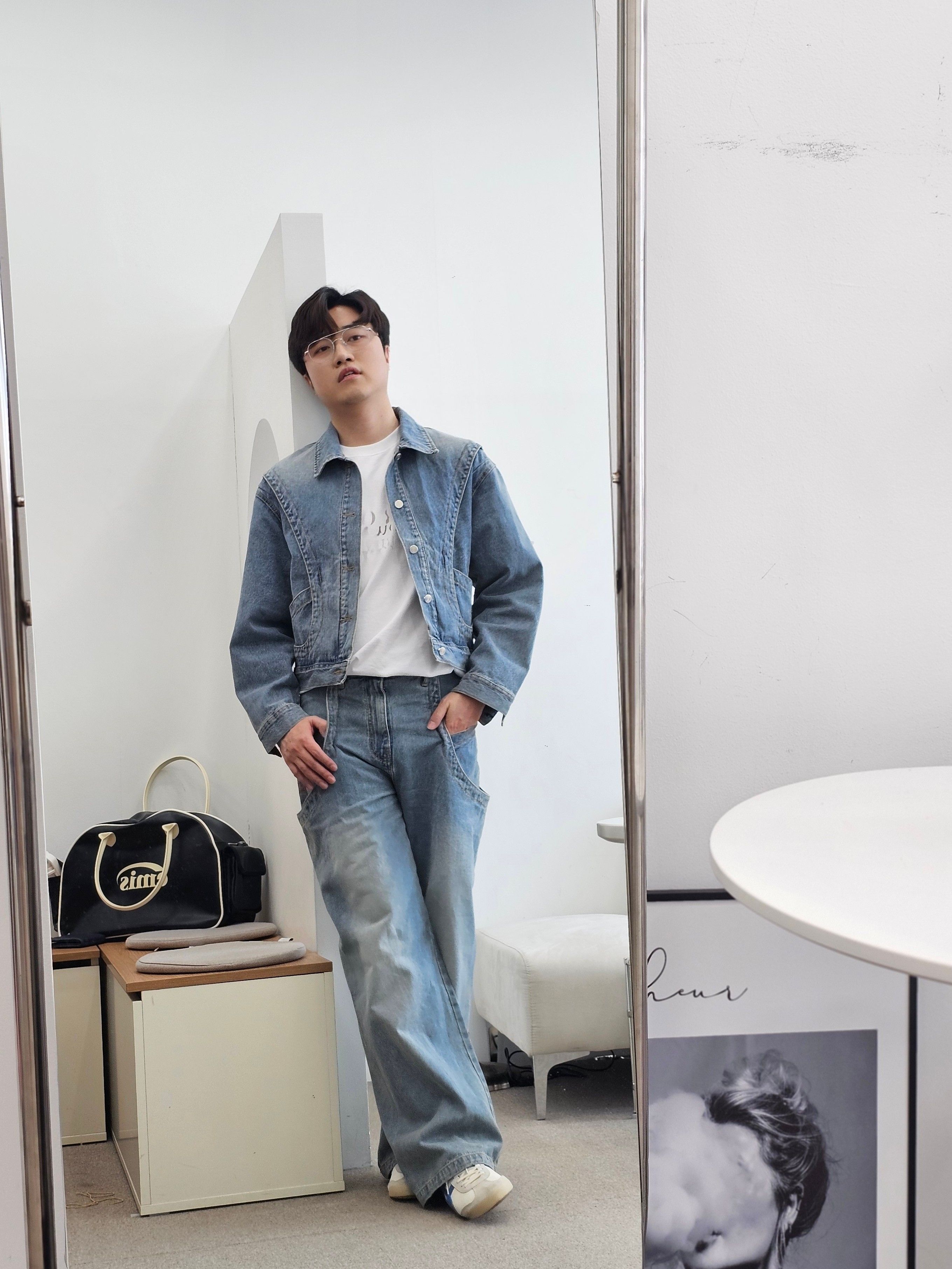 Tシャツ・カットソー WOOALONG Pigment over fit graphic Tshirt CHARCOAL GREY WL24 WOOALONG Pigment over fit graphic Tshirt CHARCOAL GREY WL24