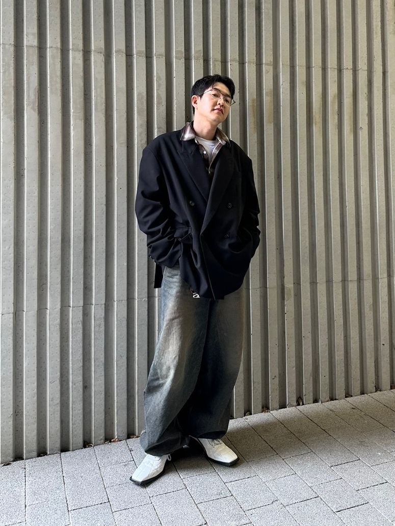 SCHISM INDUCING オーバーサイズ ジャケット SCHISM INDUCING オーバーサイズ ジャケット SCHISM INDUCING オーバー