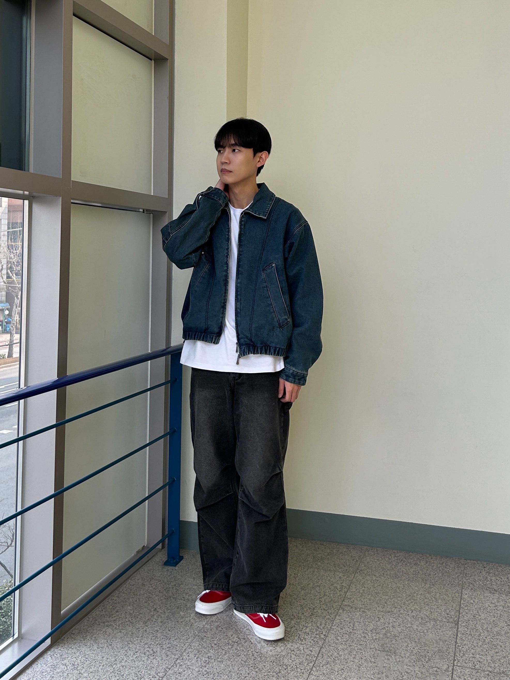 MUSINSA | DIMITRI BLACK 2WAY cropped denim blouson