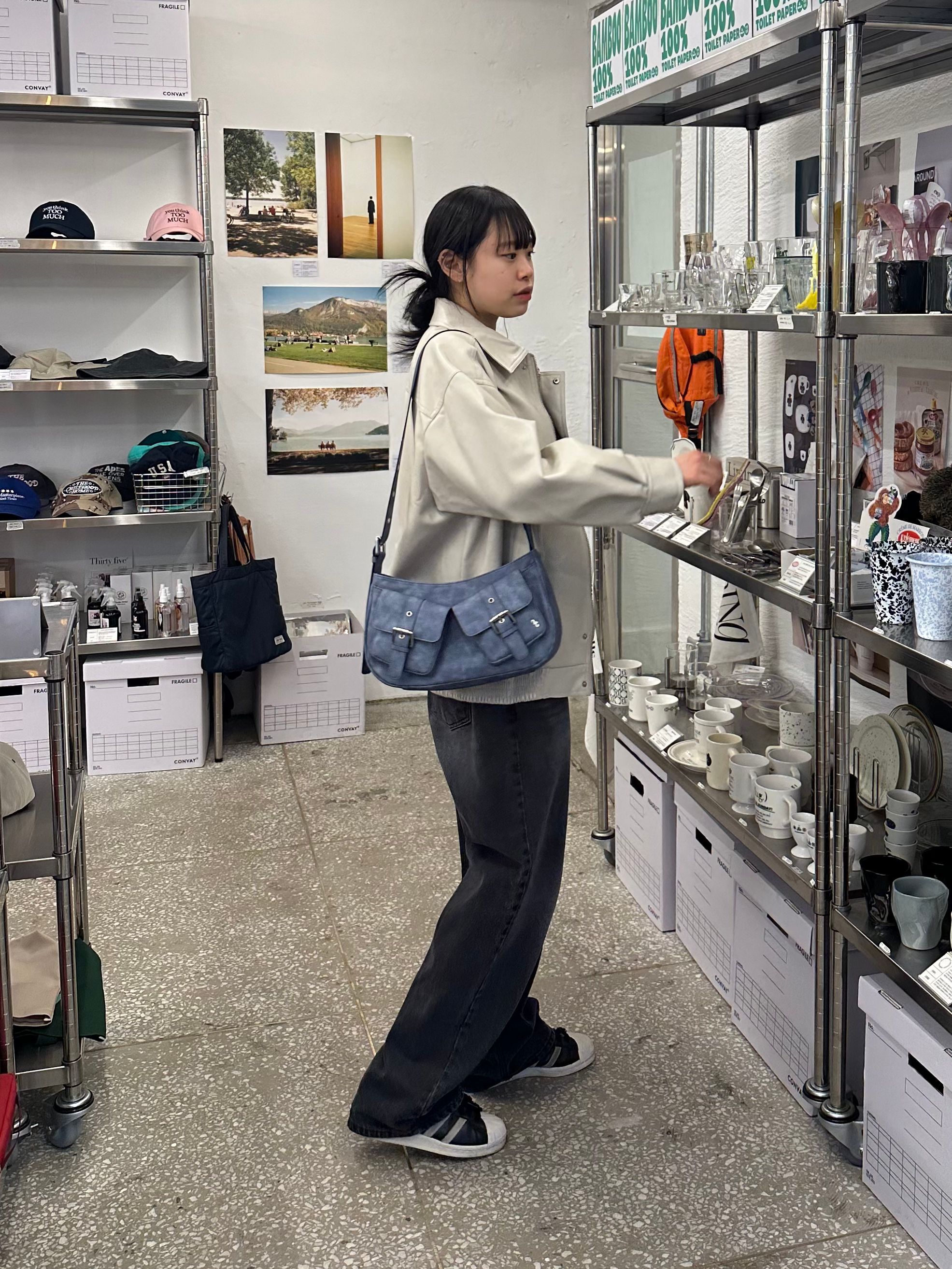 【BBYB】25SS★ HYPE Bag Shoulder Pocket Utility MUSINSA | BBYB HYPE Bag Pocket Utility Shoulder Bag (White)