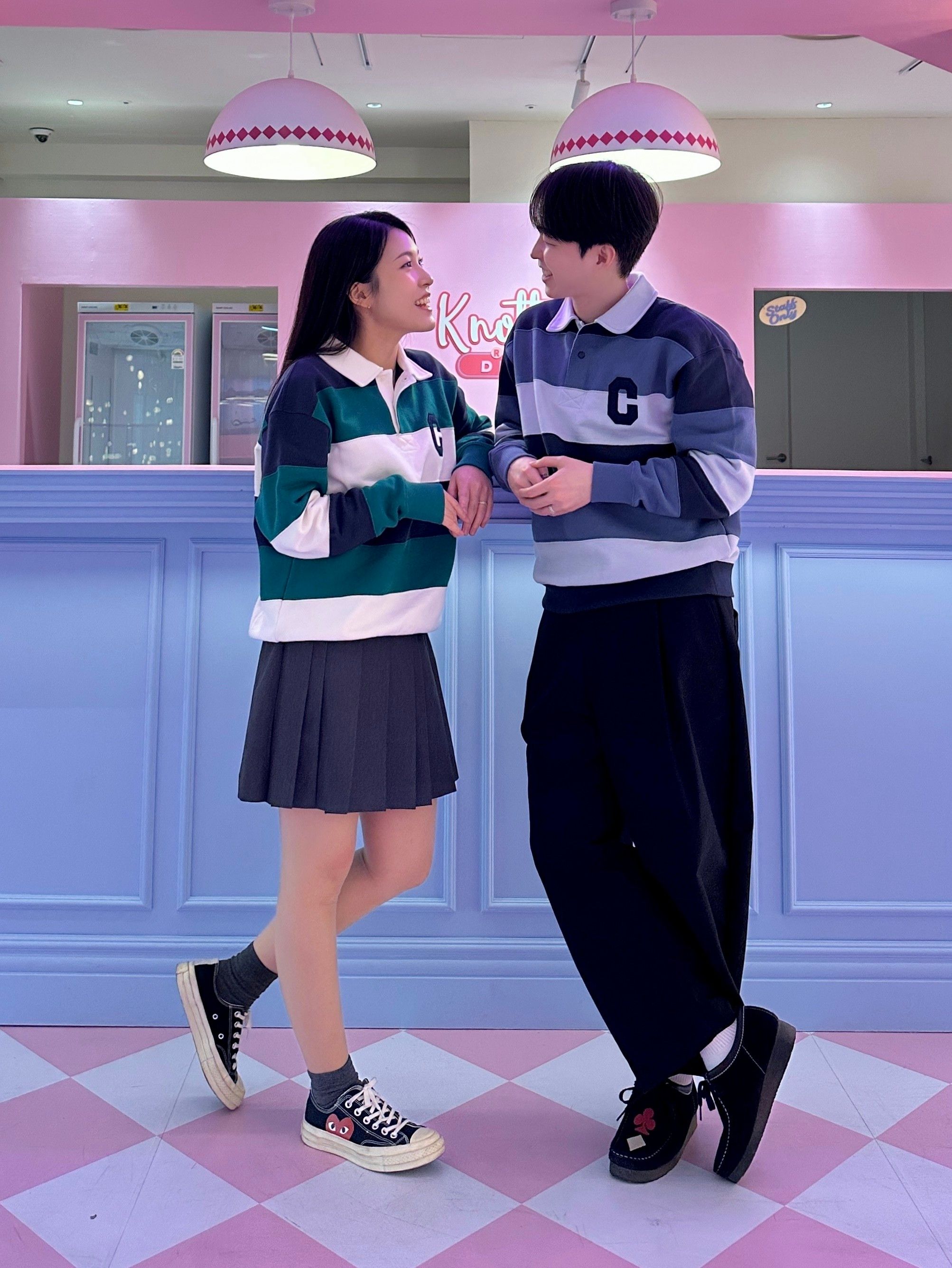 [COVERNAT] 2021S新作☆ユニセックス☆Rugby Sweatshirt_Navy MUSINSA公式 | COVERNAT C Logo Rugby Sweatshirt Navy