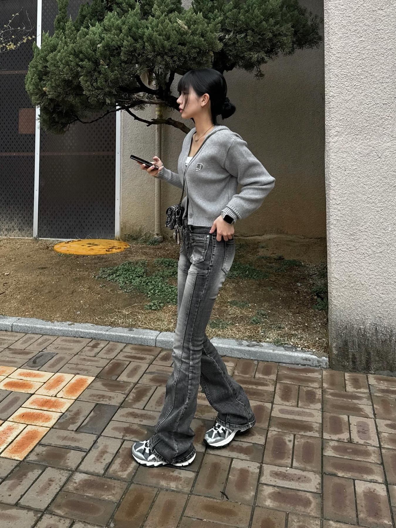 【BOHEMSO】FRONTPOCKETBOOTSCUT DENIMPANTS BOHEMIAN SEOUL] BOHEMSEO FRONT POCKET BOOTS CUT DENIM PANTS
