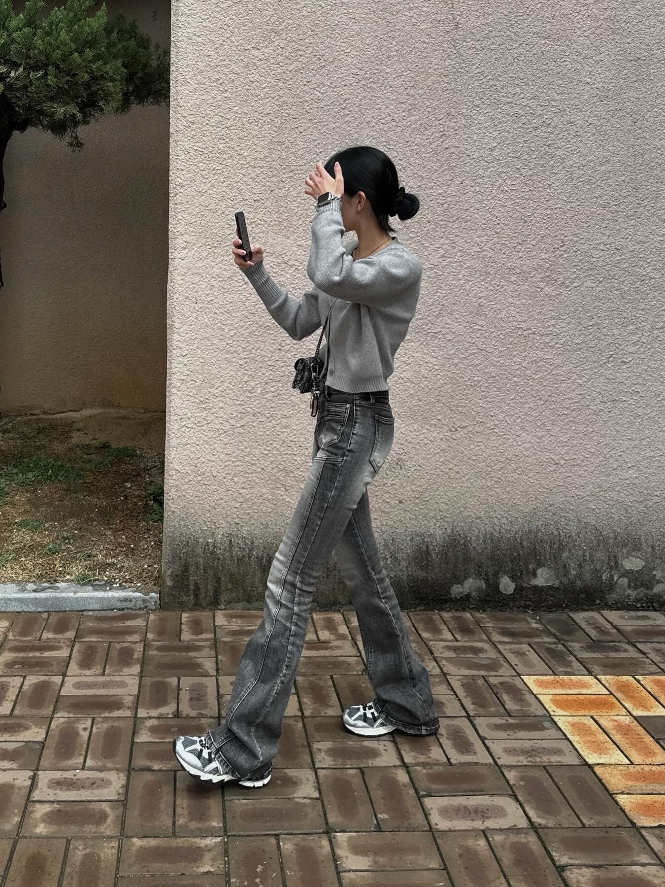 ☆関税込☆Bohemian Seoul★FRONT POCKET BOOTS CUT DENIM PANTS BOHEMIAN SEOUL] BOHEMSEO FRONT POCKET BOOTS CUT DENIM PANTS