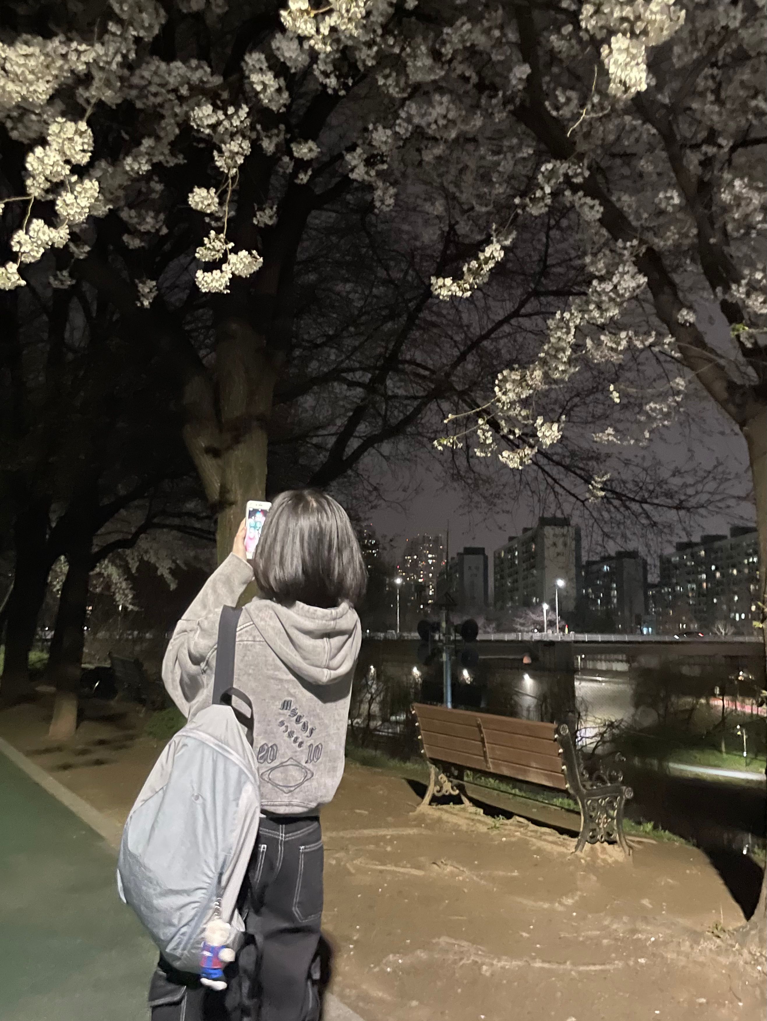 aeae AEAE ナップサック　バッグ　　musinsa グレー　韓国旅行 aeae ナップサック バックパック チェック ブルー - メルカリ
