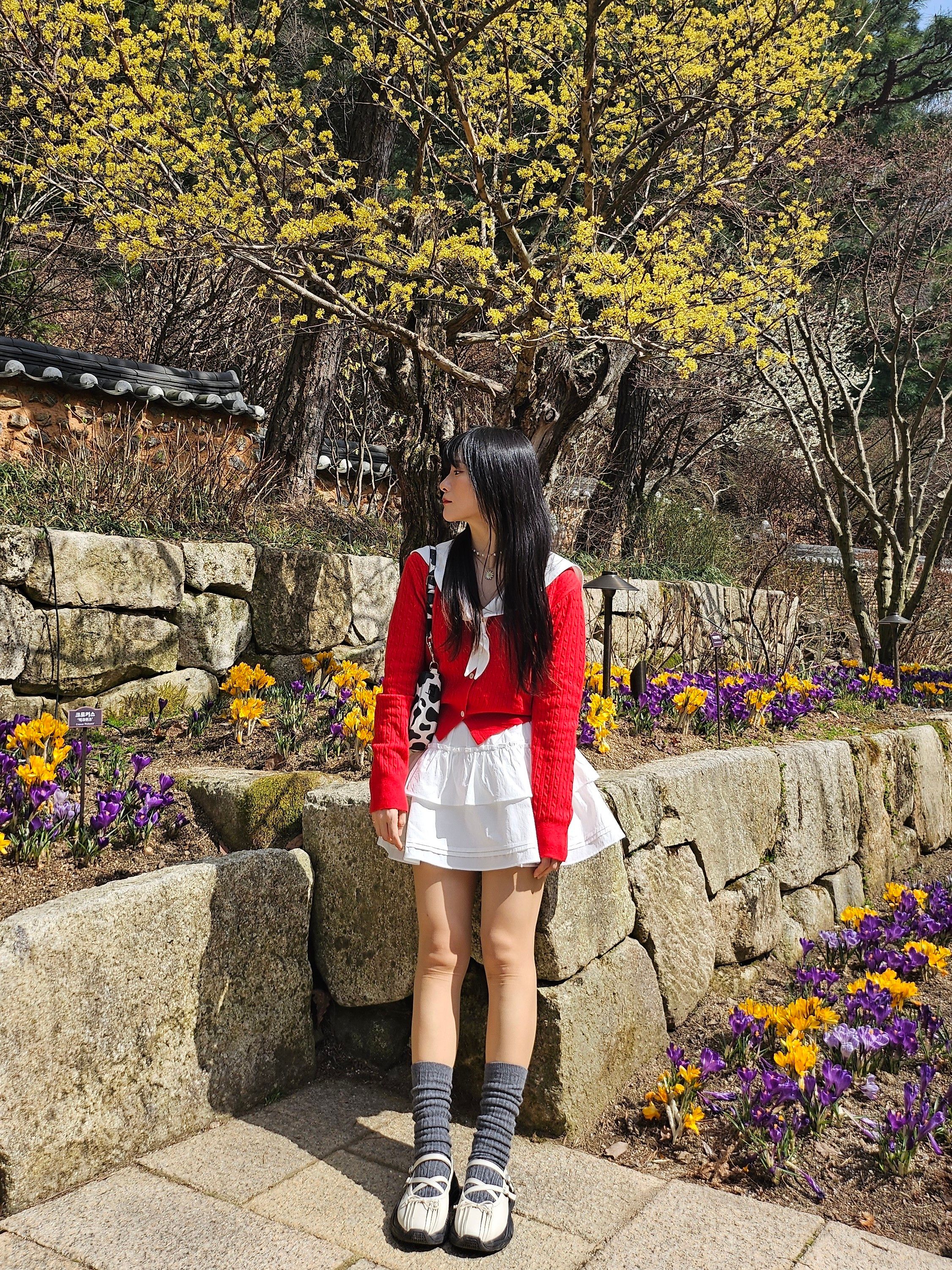 MUSINSA | SOMEWHEREBUTTER Cancan shirring mini skirt - ivory