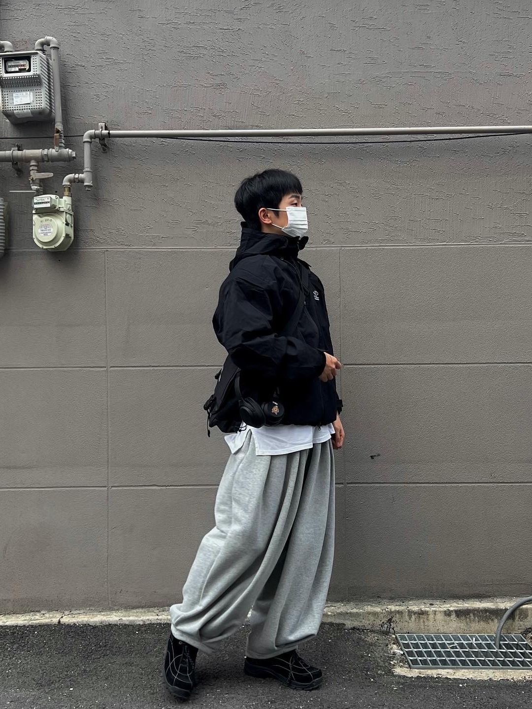 ★韓国の人気★【ROIDESROIS】★HUSH MESSENGER BA.G★関税込★ PROJECT G/R] Sxx Parody Hoodie Black 正規品 韓国ブランド