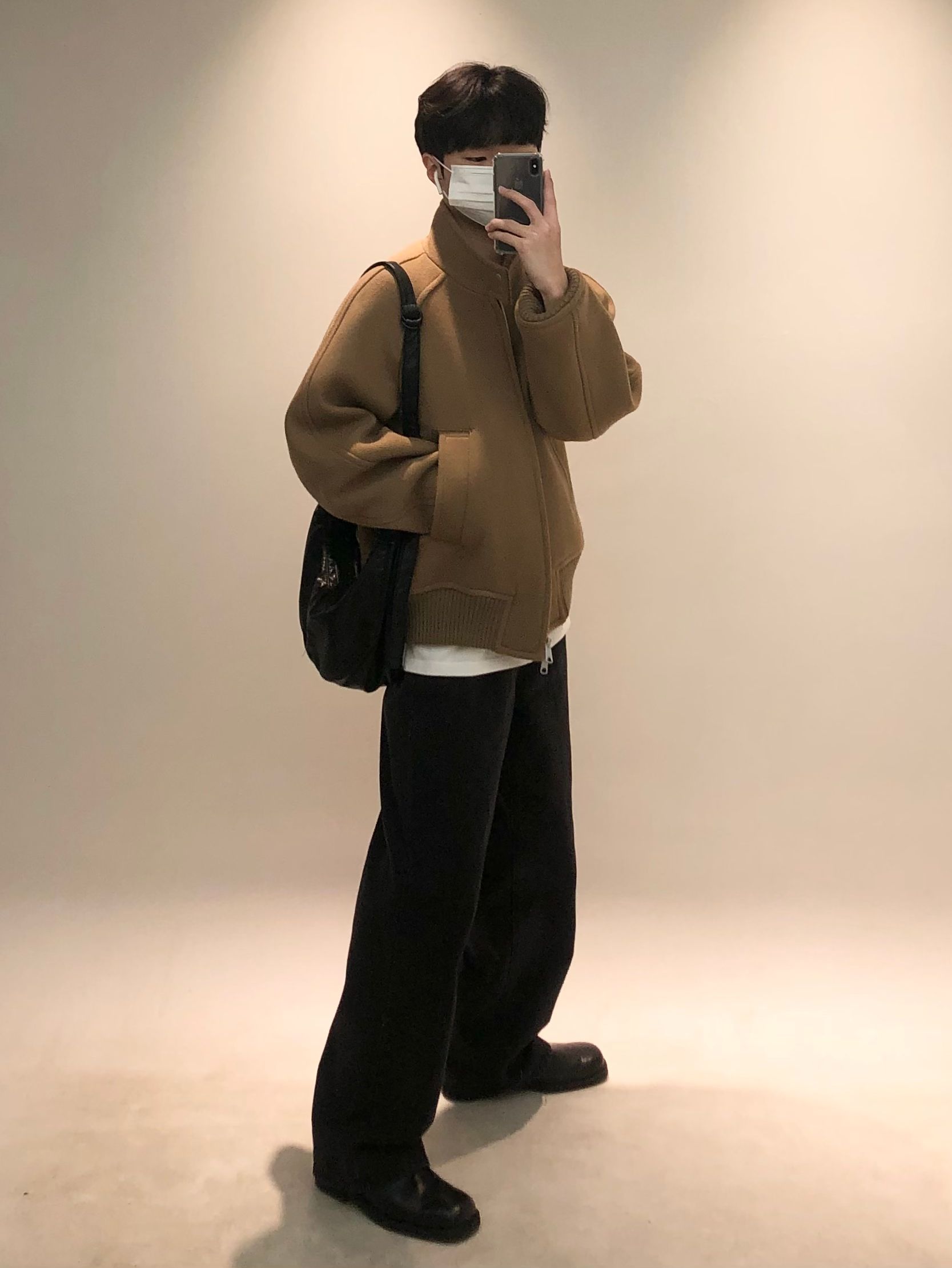 ☆HAH ARCHIVE☆ AP Edition Crescent Coated Hobo Bag Brown S# MUSINSA | HAH ARCHIVE [After Pray Edition] Crescent Coated