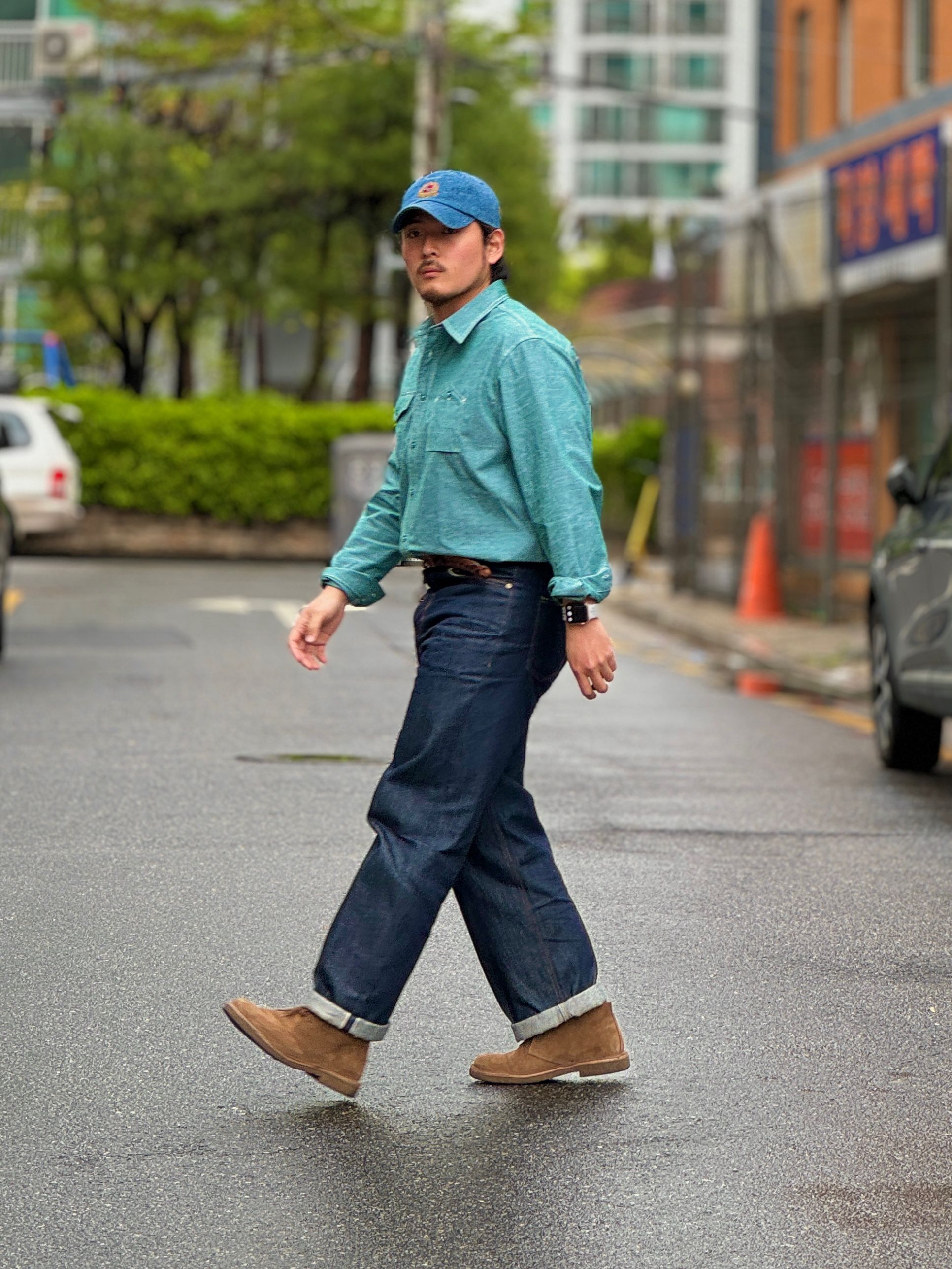 MUSINSA公式 | MUSINSA STANDARD シンチバックセルビッジレギュラー