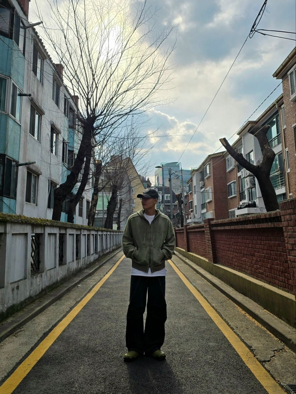 MUSINSA | LMOOD Peace Dyed Hoodie Knit Zip Up Vintage Khaki