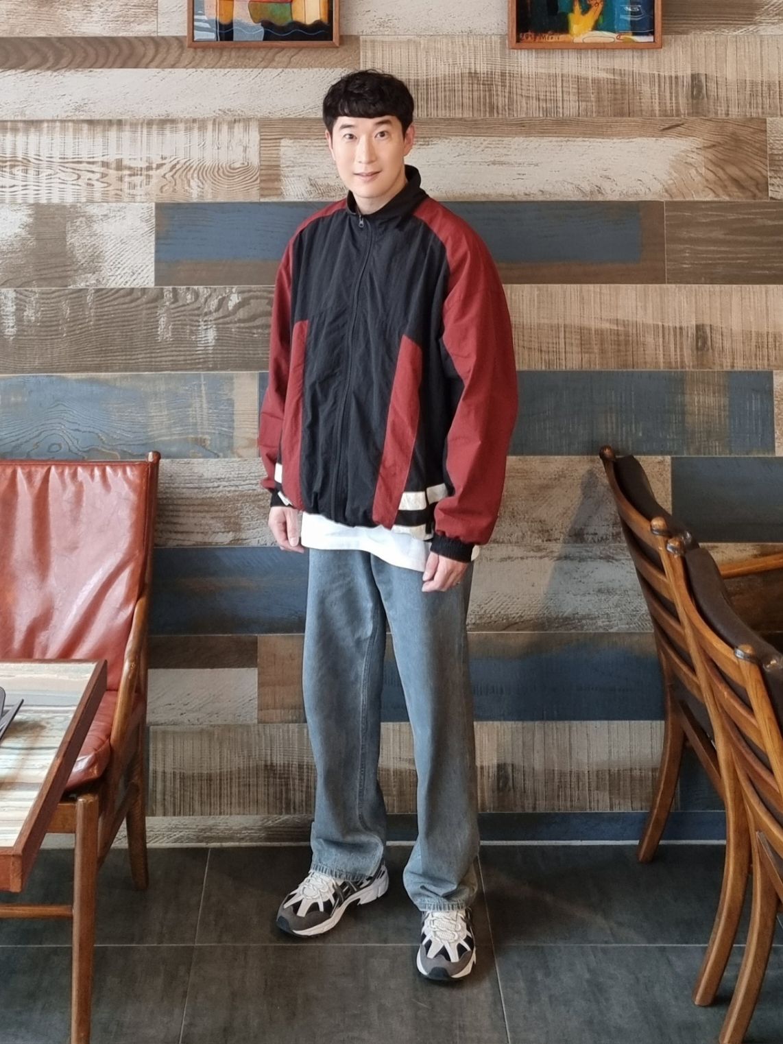 MUSINSA公式 | DNSR Nylon track zip-up jacket