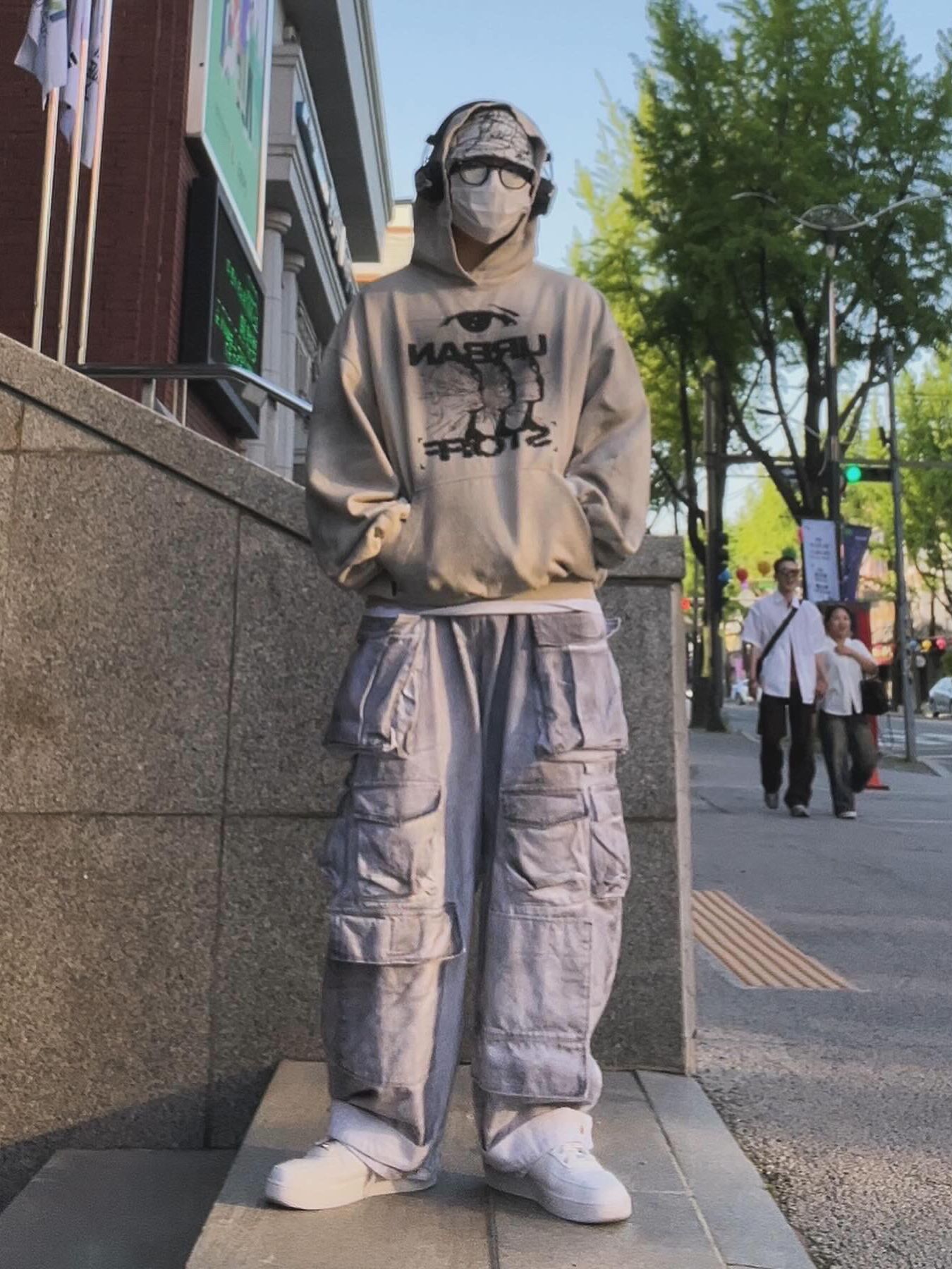 MUSINSA | URBANSTOFF Vintage Oil Washed Hoodie (Black)