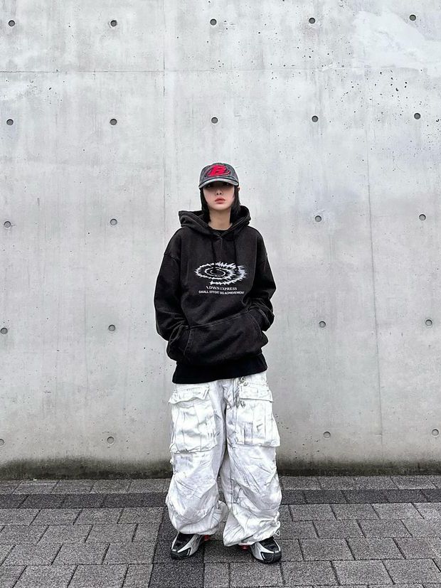 MUSINSA公式 | BADBLOOD F1 Old Effect Ball Cap - Black