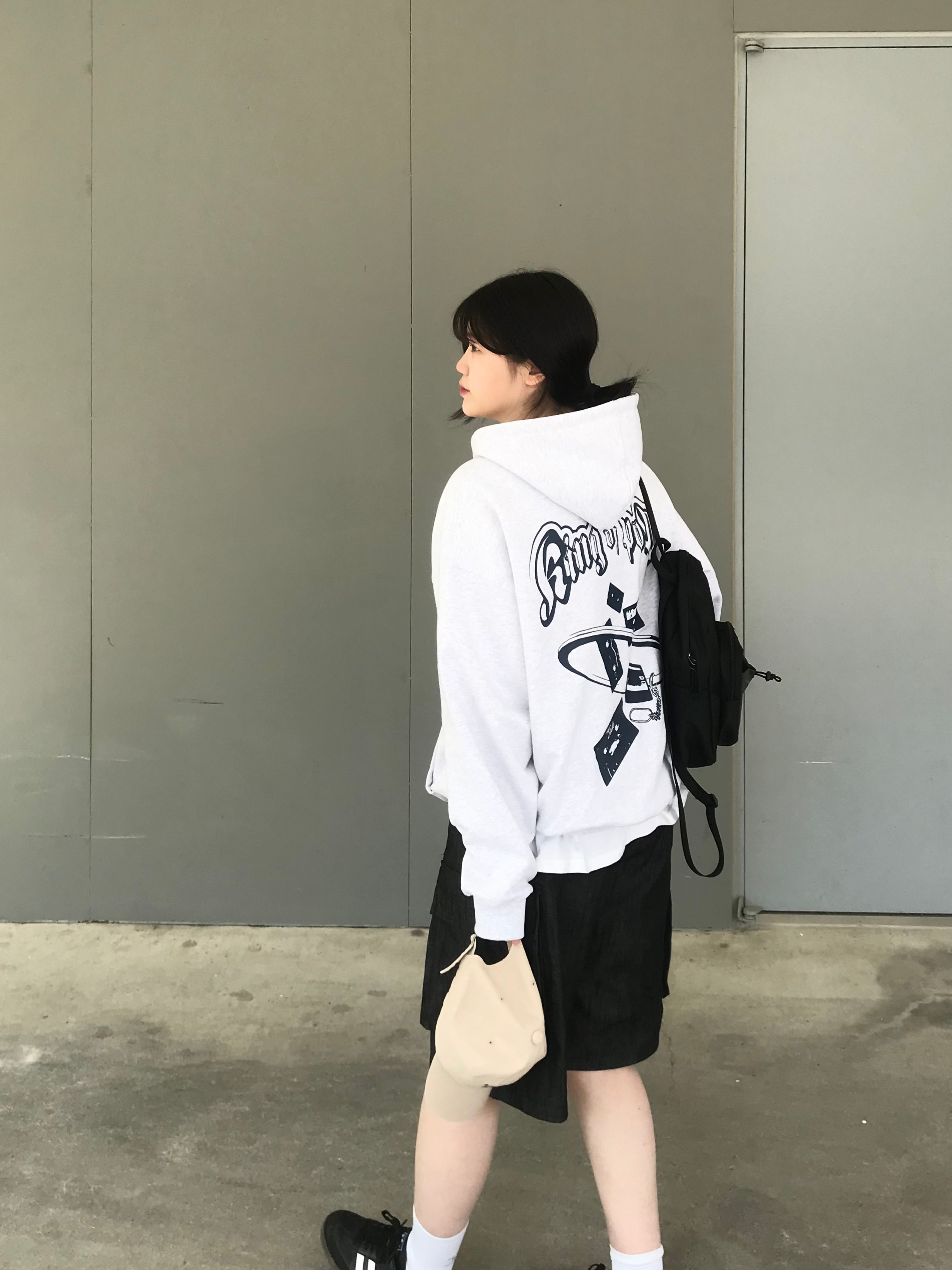 MUSINSA | 1993STUDIO Retro back point hood_Sage green