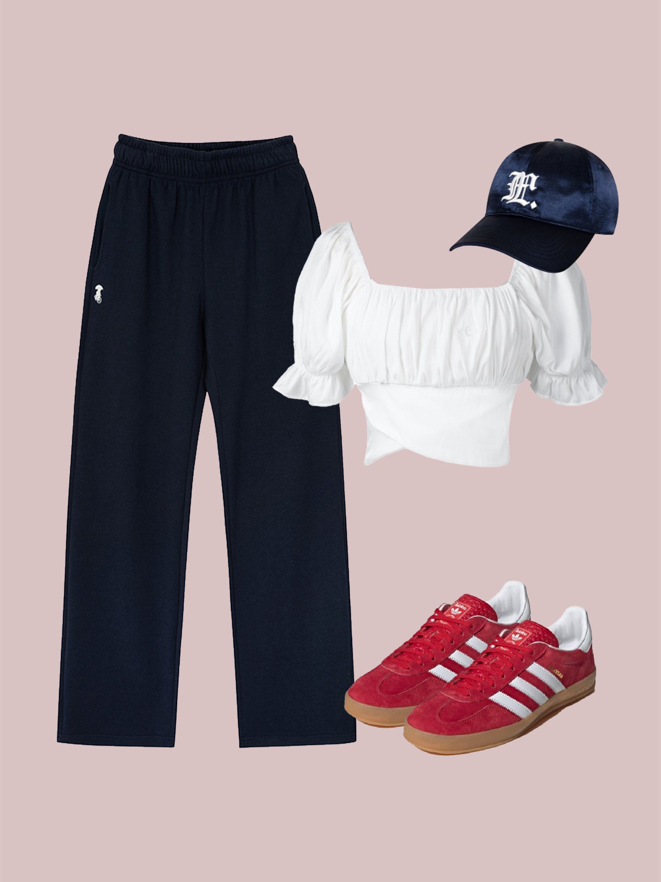 MUSINSA | WOOALONG Signature relax wide pants - WHITE