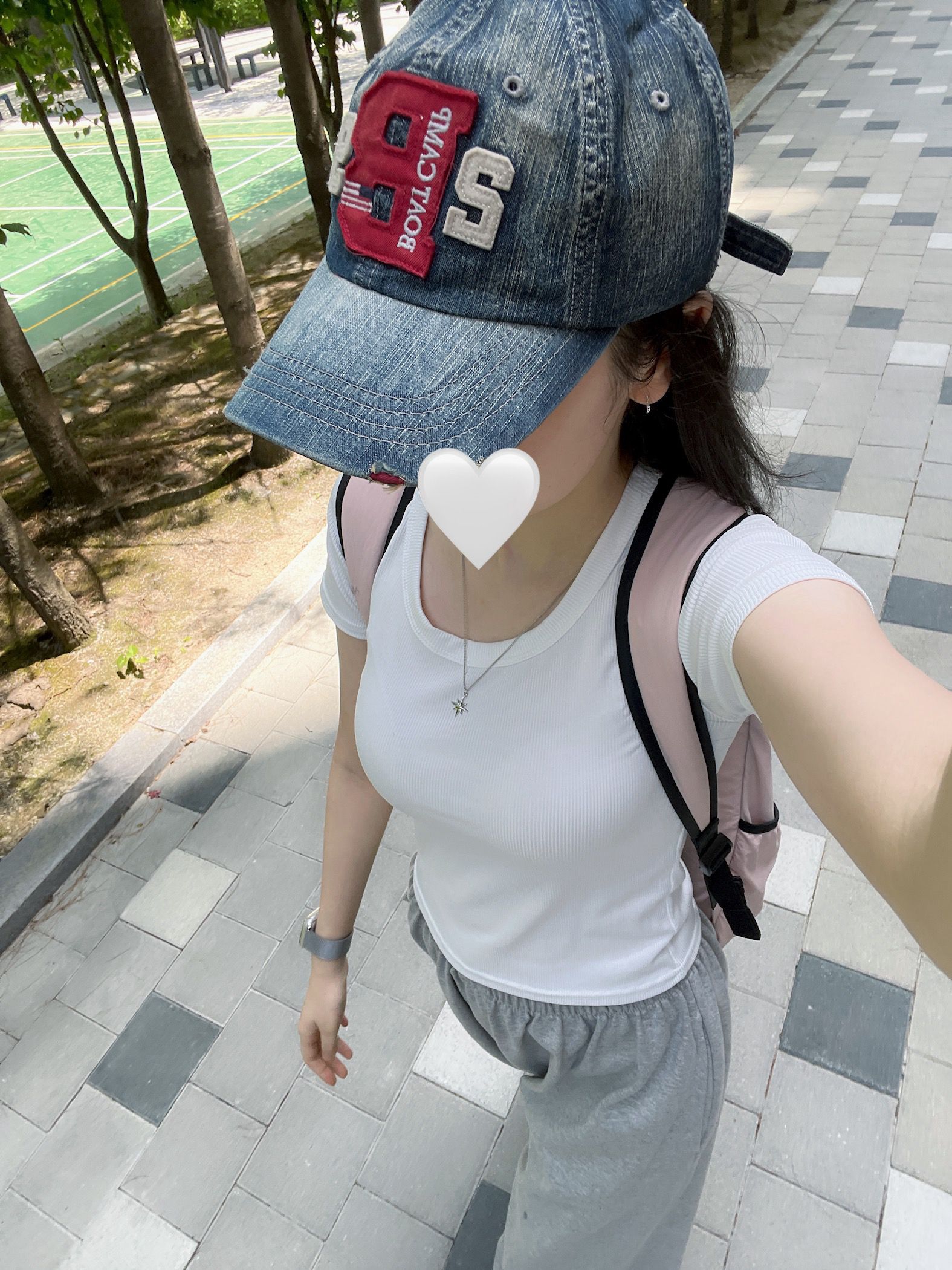 ★MAINBOOTH★Starfish Damage Ball Cap(BLUE)★正規品/直送料込 메인부스 | Starfish Damage Ball Cap(BLUE) - 트렌디한 데미지