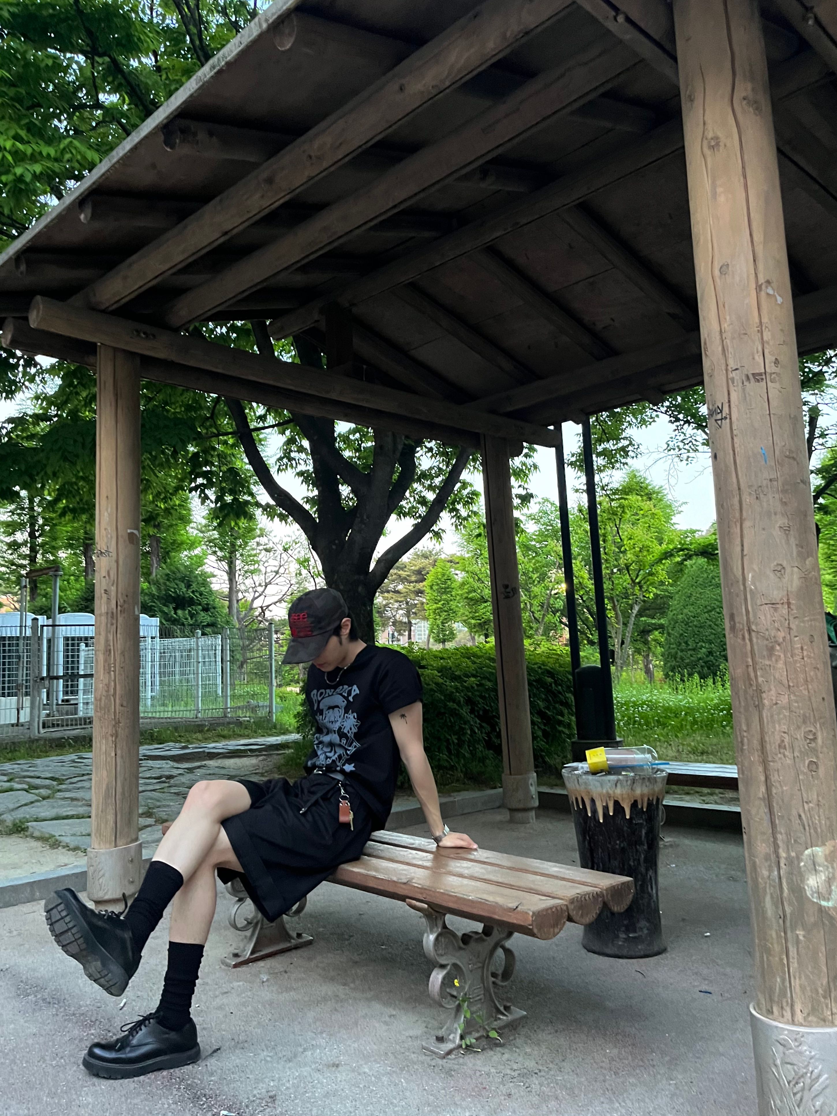 MUSINSA公式 | AAKAM Multi Studded Cotton Pants (Black)