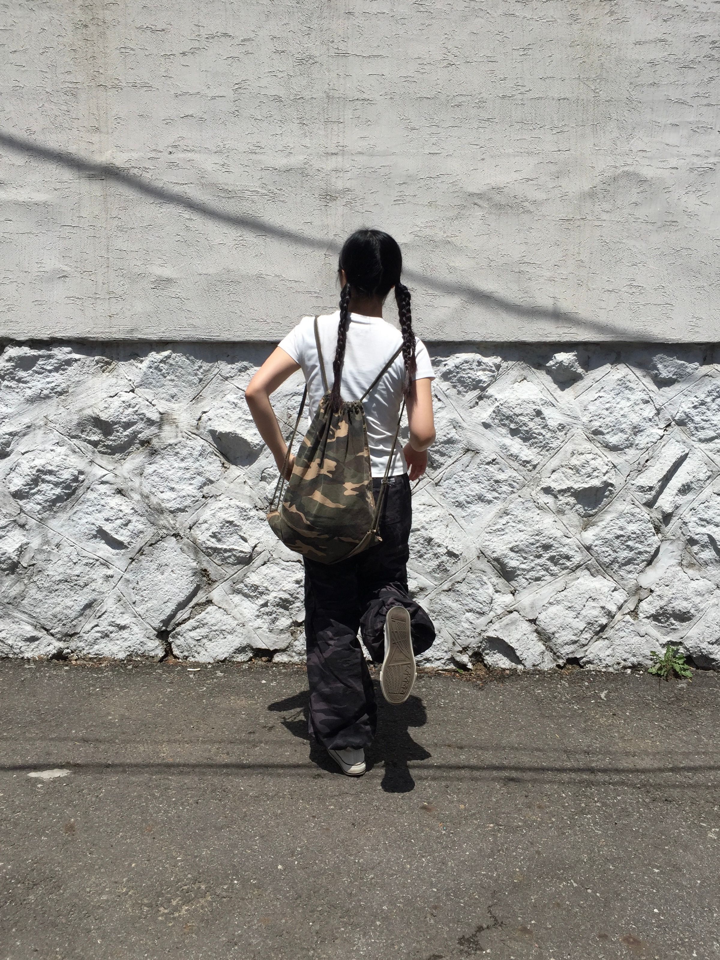 MUSINSA公式 | ERTR Symbol Gymsack (Camo)