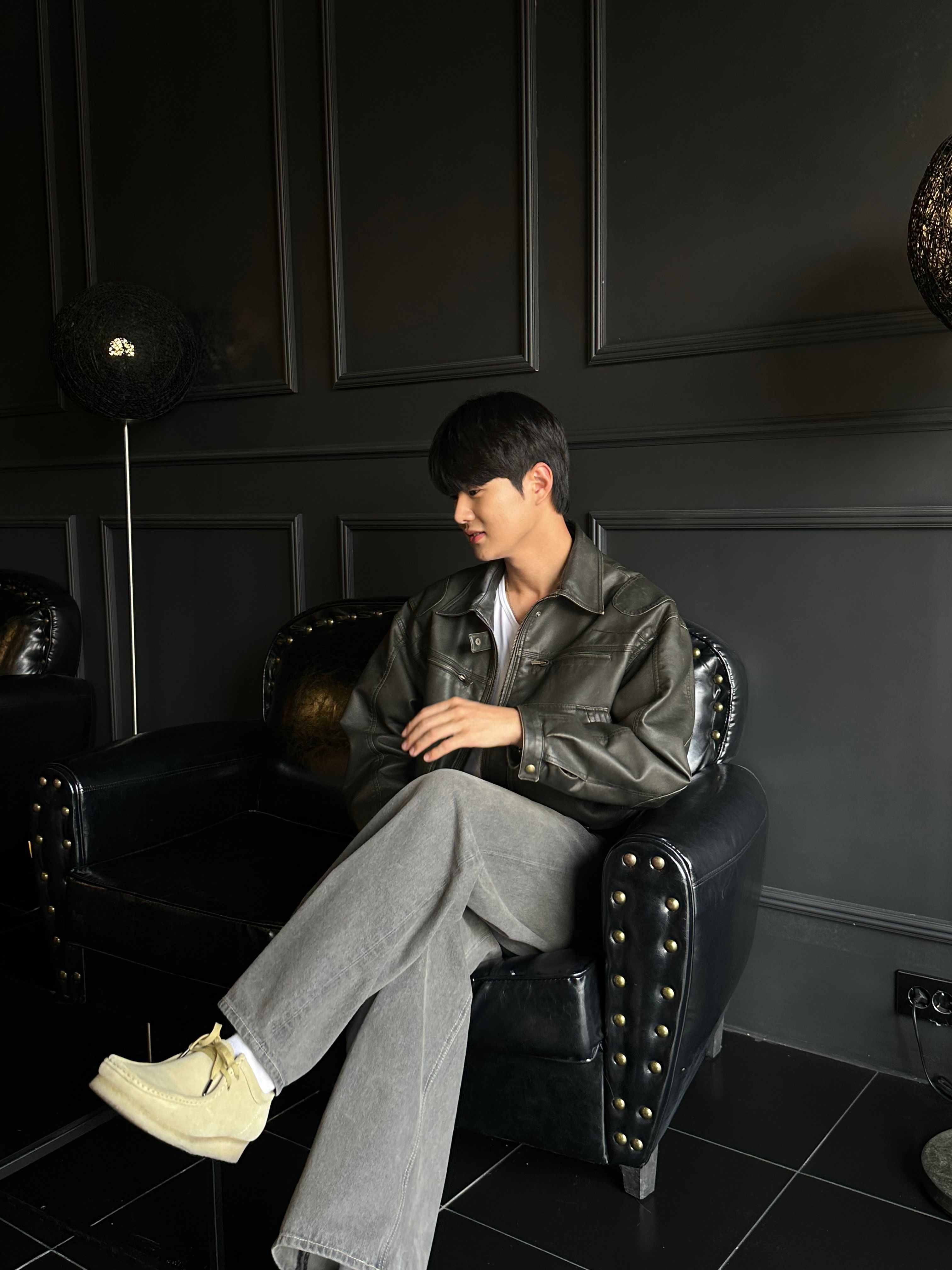 ★MUSINSA STANDARD★ Panelled Knee Wide Denim Pants Acid Blu MUSINSA公式 | MUSINSA STANDARD Paneled knee wide denim pants