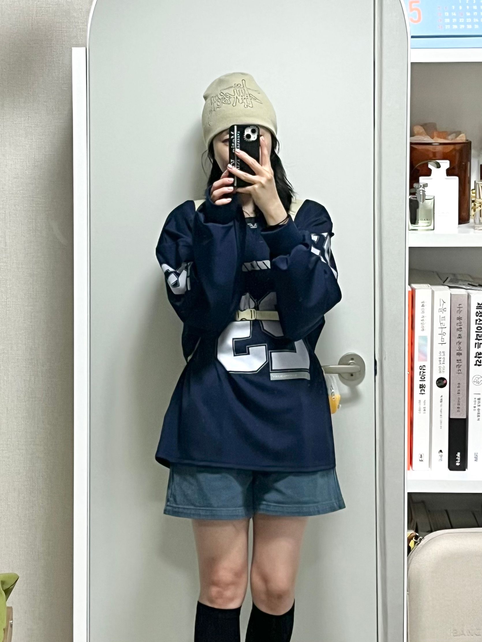 EASY NO EASY☆Long Sleeve Football Jersey MUSINSA公式 | EASY NO EASY Long Sleeve Football Jersey - Navy