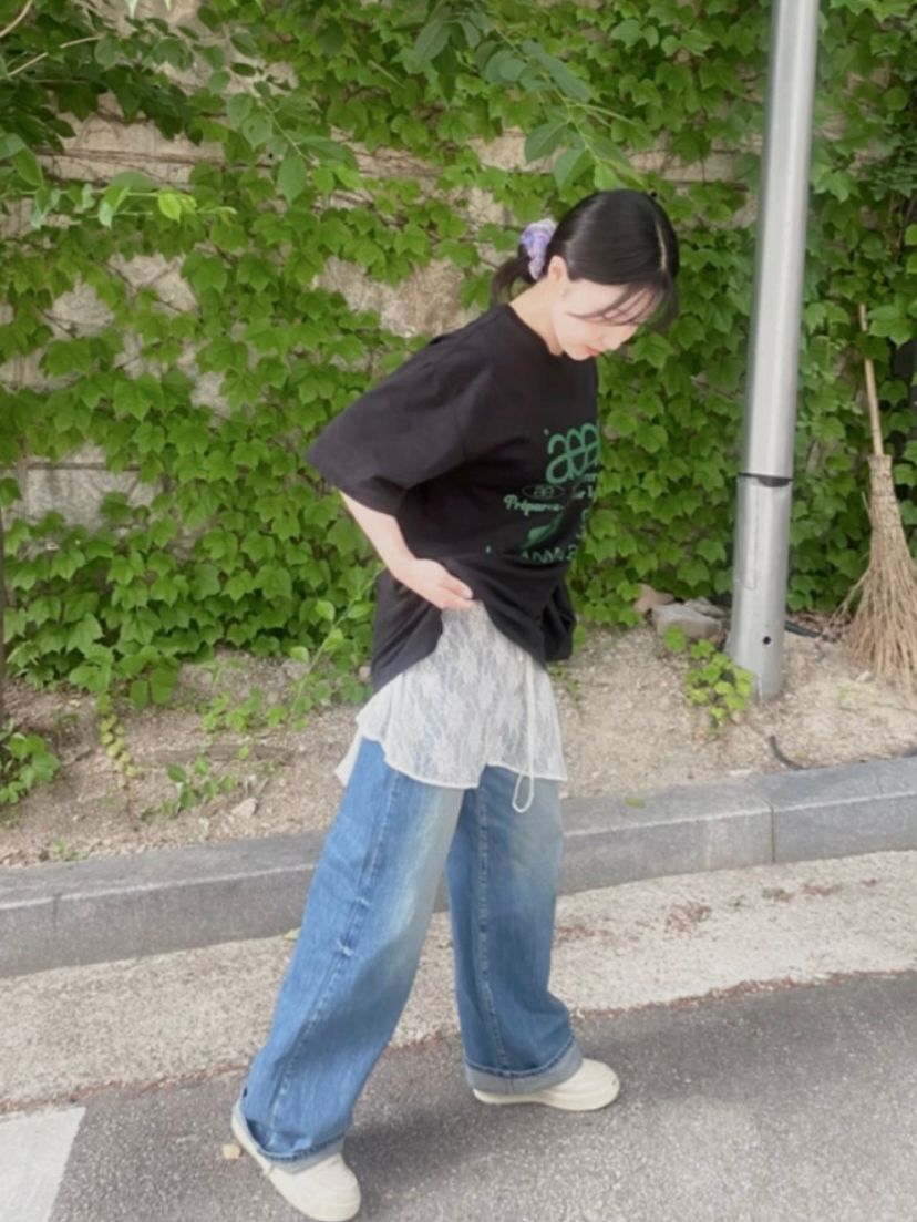 ☆人気☆【SATUR】☆(W) Layne Midrise Straight Denim Pant.s☆ SATUR | 세터 | 레인 미드라이즈 스트레이트 데님 팬츠 라이트