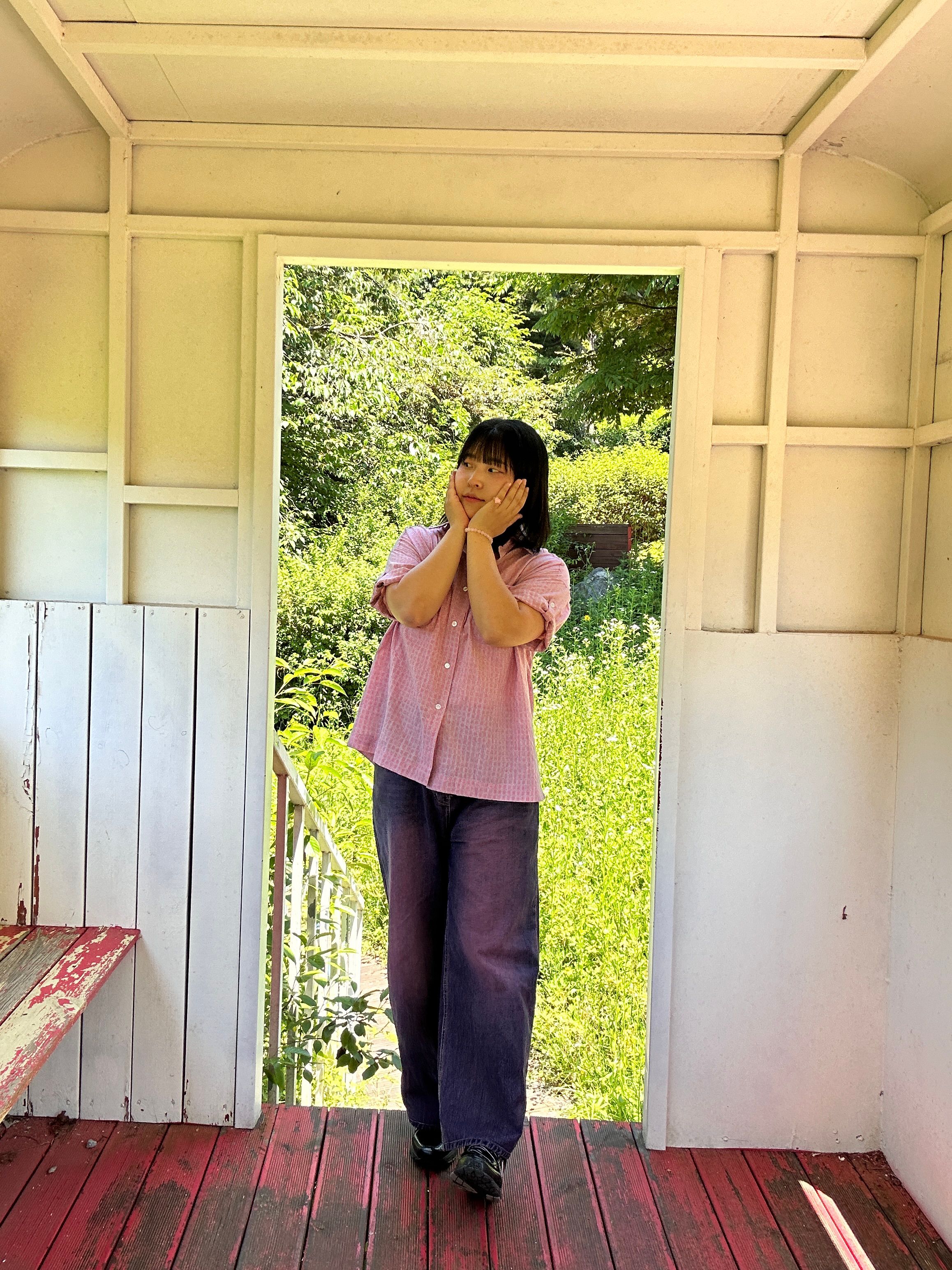 トップスその他 PARTIMENTO Classic Check Boxy Overfit Roll-up Shirt Off Whit MUSINSA | PARTIMENTO Classic Check Boxy Overfit Rollup Half