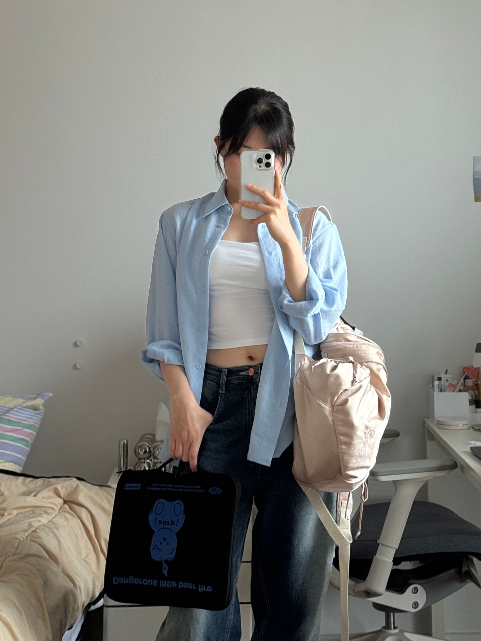 MUSINSA公式 | OURO BALLET BACKPACK [ PALE PINK ]