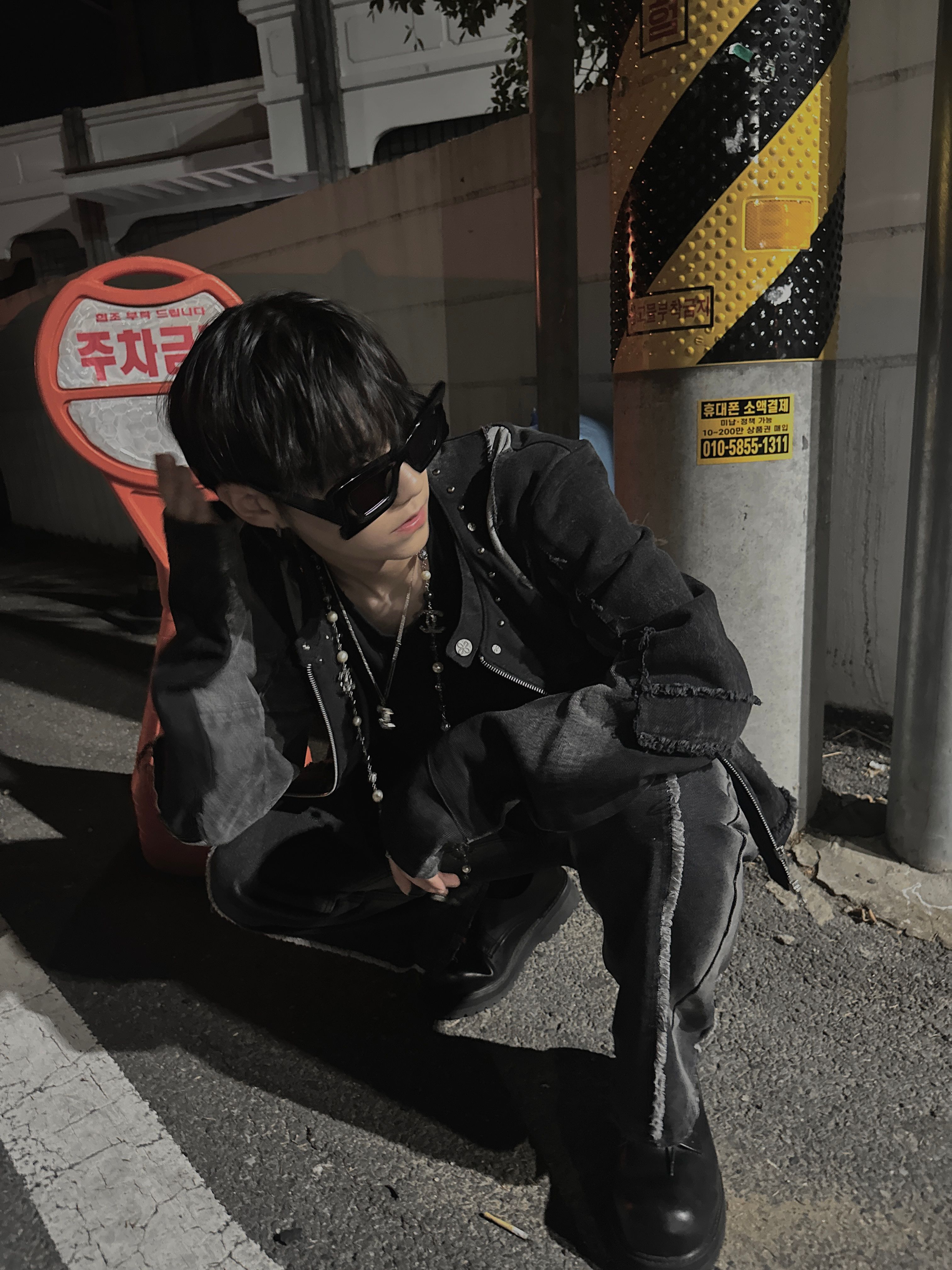 ☆関税込☆FLAVORISM★CUT-OFF BLEACH WASHED DENIM PANTS★ MUSINSA公式 | FLAVORISM Cut Off Bleach Washed Denim Pants