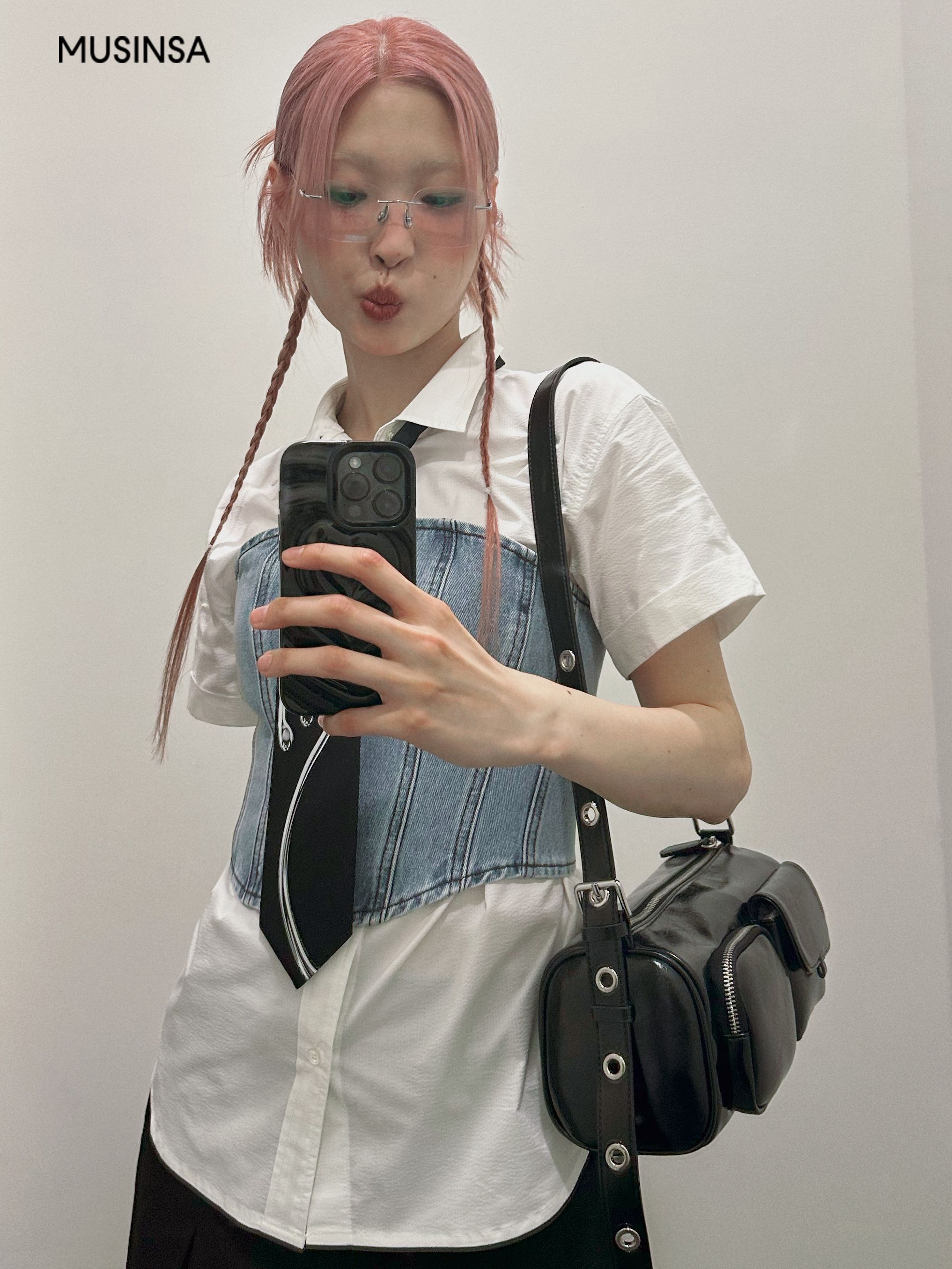 【BBYB】25SS★ HYPE Bag Shoulder Pocket Utility MUSINSA | BBYB HYPE Bag Pocket Utility Shoulder Bag (White)