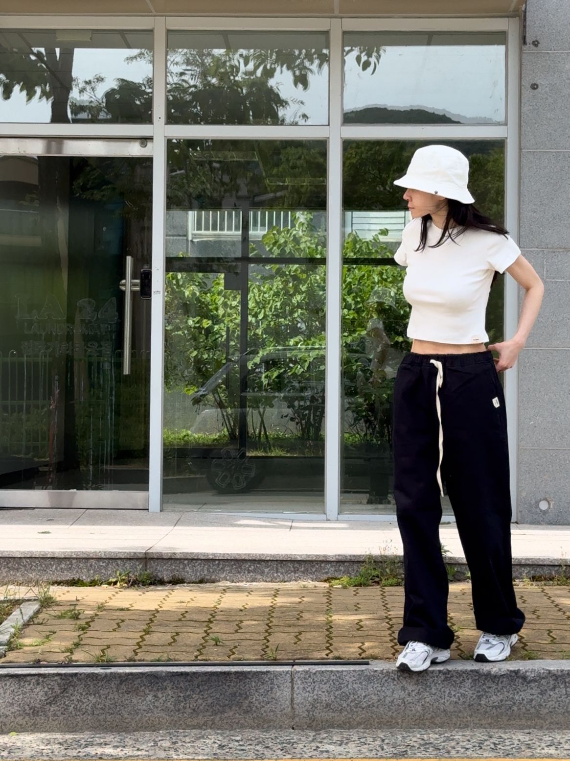 【glowny】G CLASSIC COTTON TWILL PANTS MUSINSA | GLOWNY G CLASSIC COTTON TWILL PANTS (WHITE)