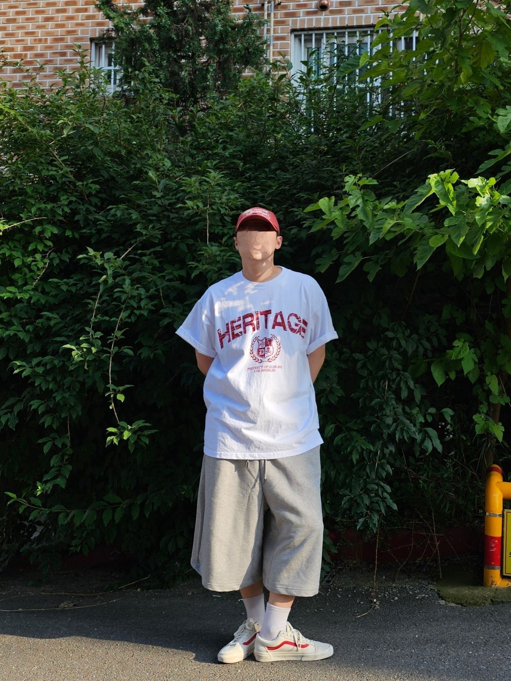 MUSINSA公式 | DNSR Heritage Half Sleeve Charcoal