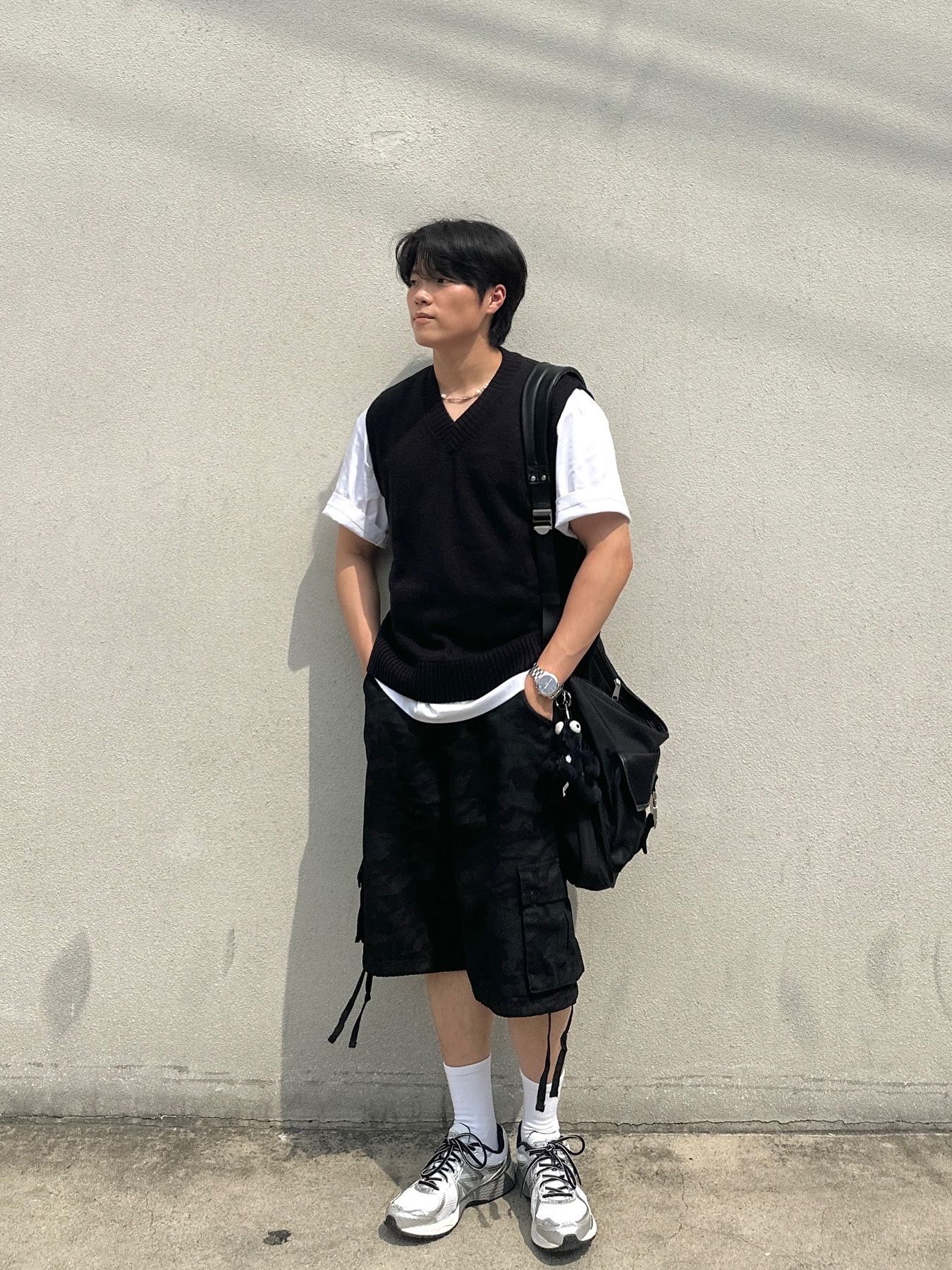 MUSINSA | XTONZ XP203 Camo Multi-Pocket Strap Cotton Shorts