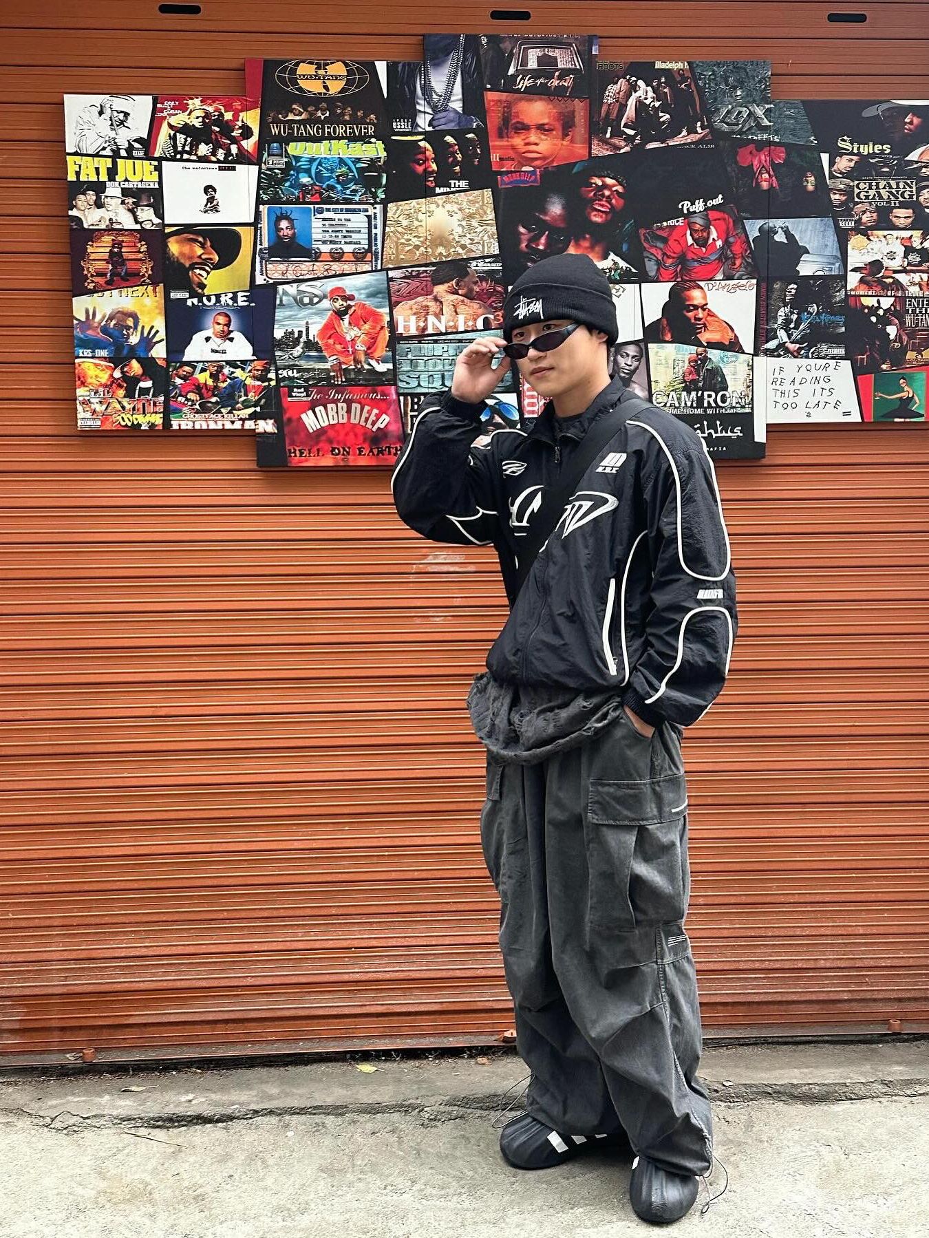 NOT4NERD【送料込】Tribal Logo Nylon Racing Jacket*ジャケット MUSINSA | NOT4NERD Tribal Logo Nylon Racing Jacket - White