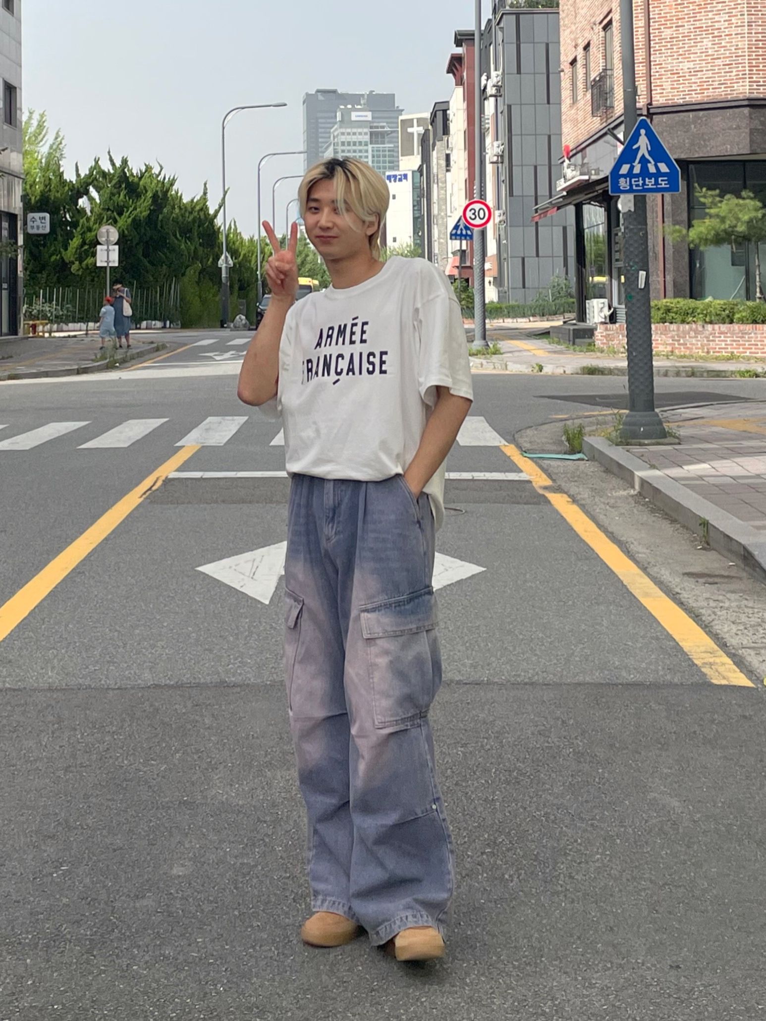 MUSINSA公式 | AVANDRESS Side Big Cargo Pants VINTAGE PINK