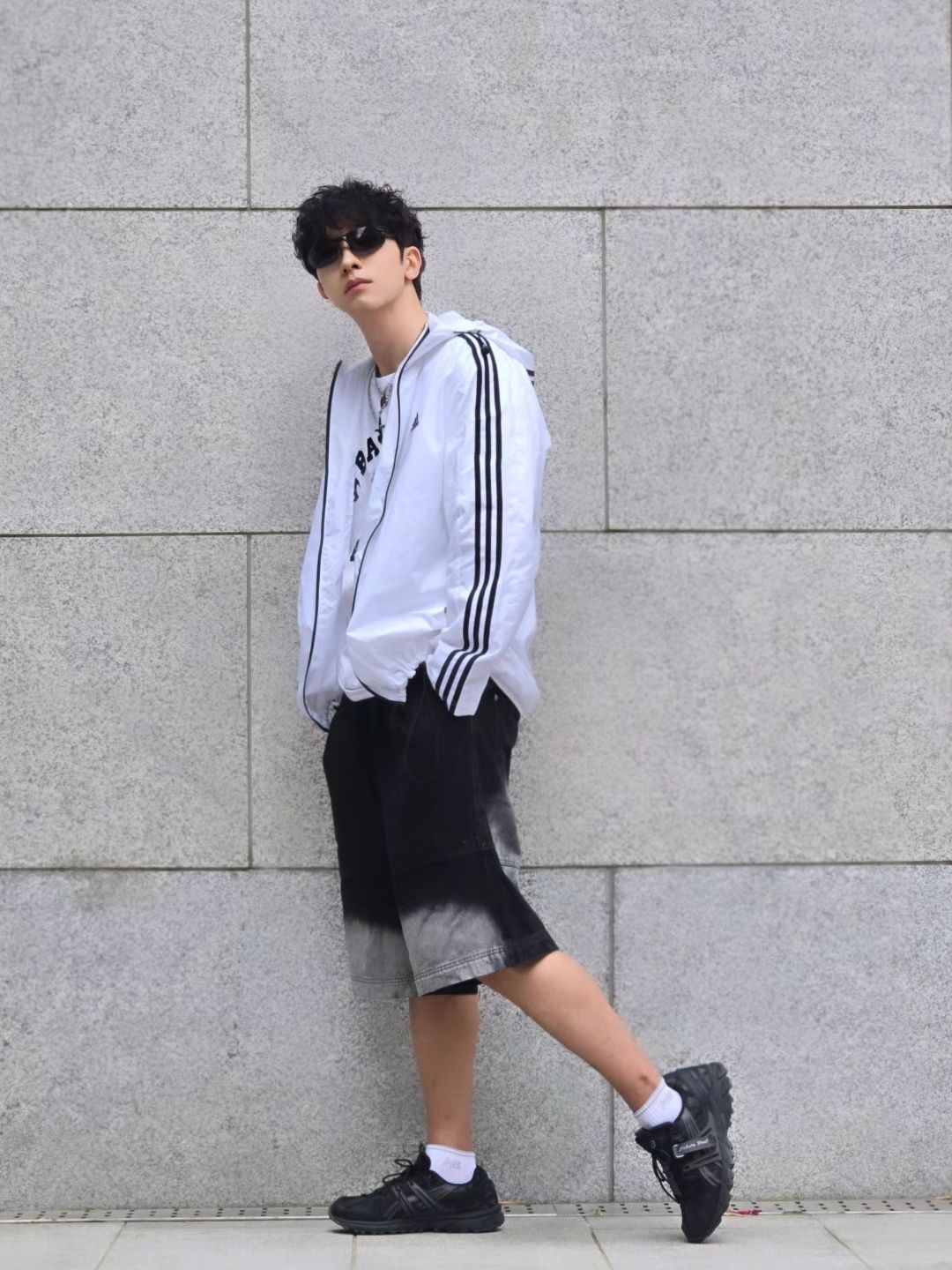 MUSINSA | XTONZ XP192 Slade Washing Bermuda Denim Pants (BLUE)