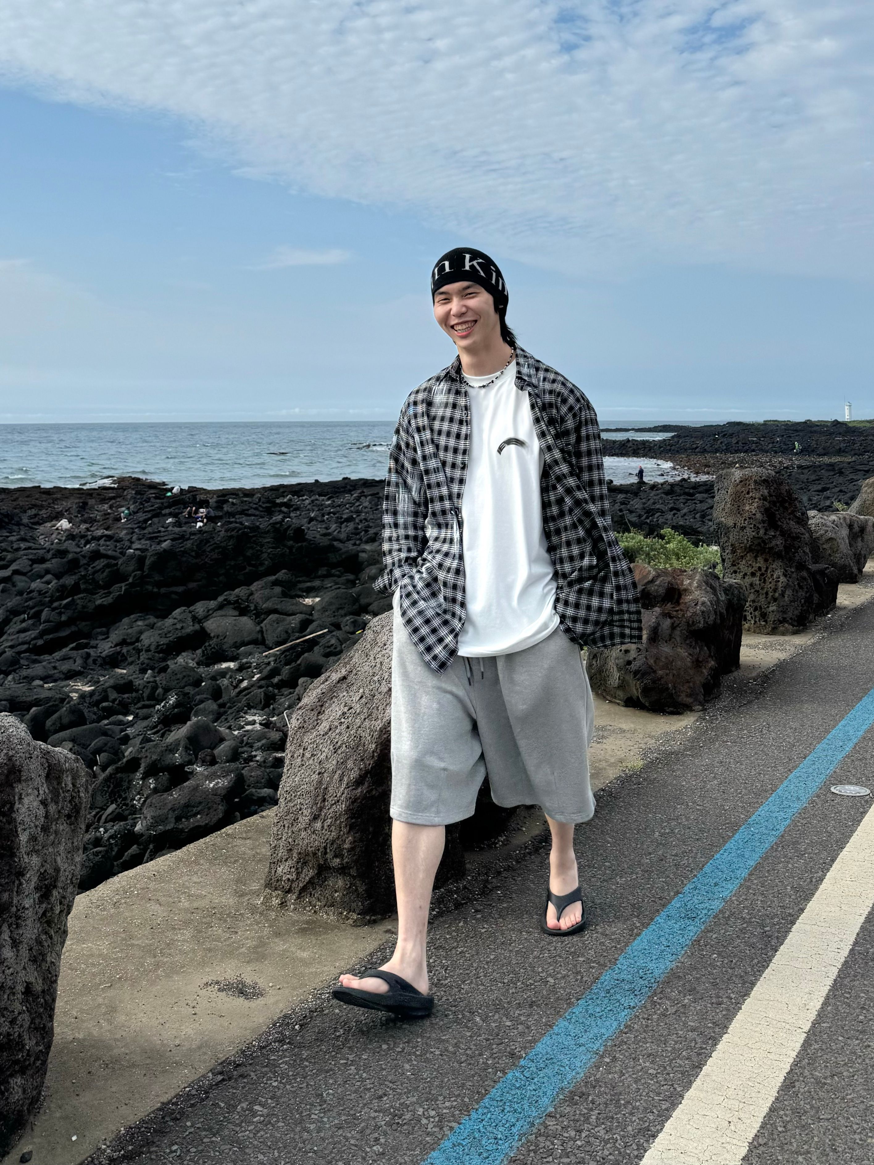 【MATIN KIM】LOGO LINEN SHORT BEANIE★送料・関税込 MATIN KIM】LOGO LINEN SHORT BEANIE☆送料・関税込 (Matin Kim