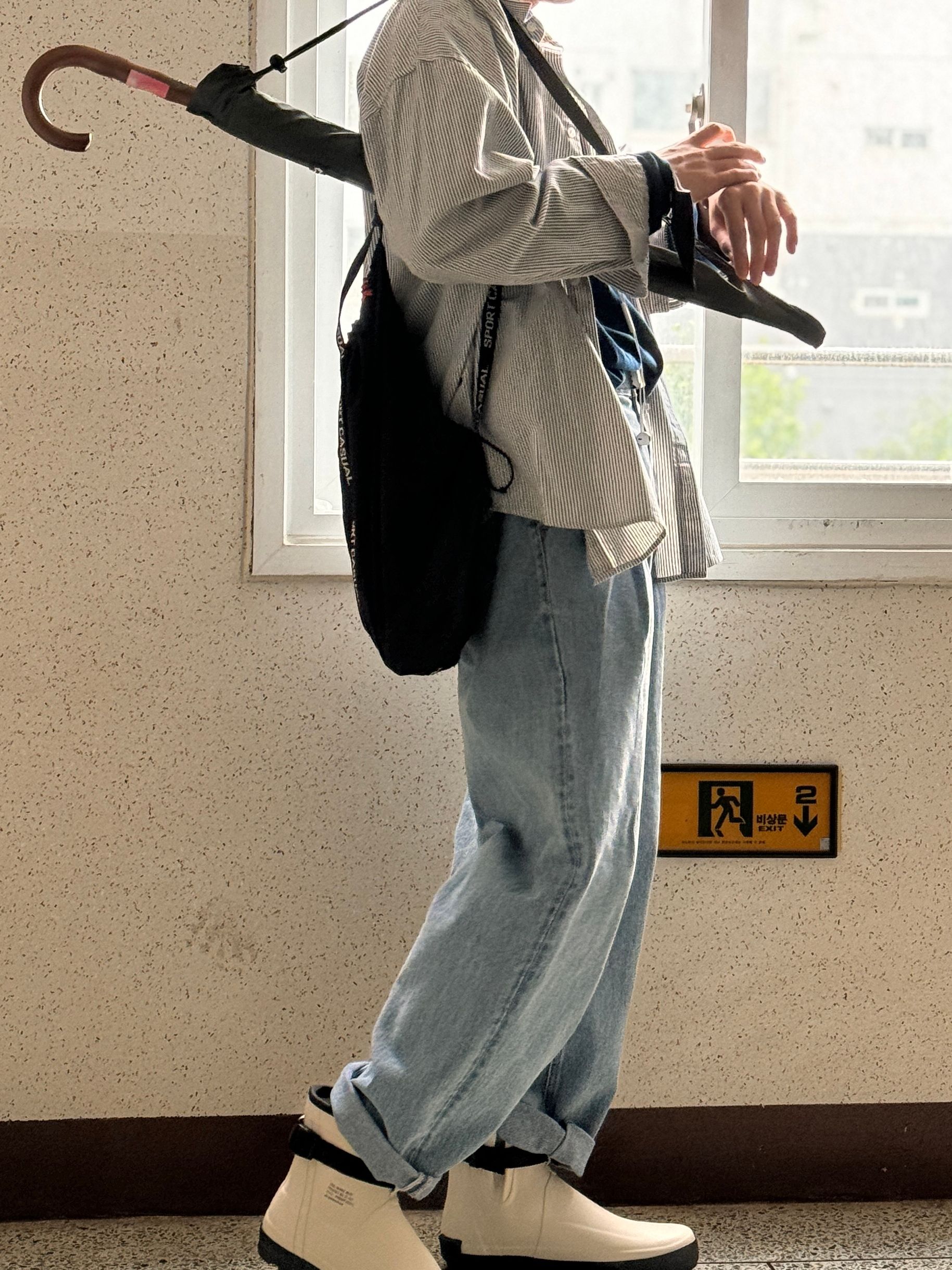 ★MUSINSA STANDARD★ Deep tuck wide denim pants light indigo MUSINSA | MUSINSA STANDARD Deep tuck wide denim pants [light