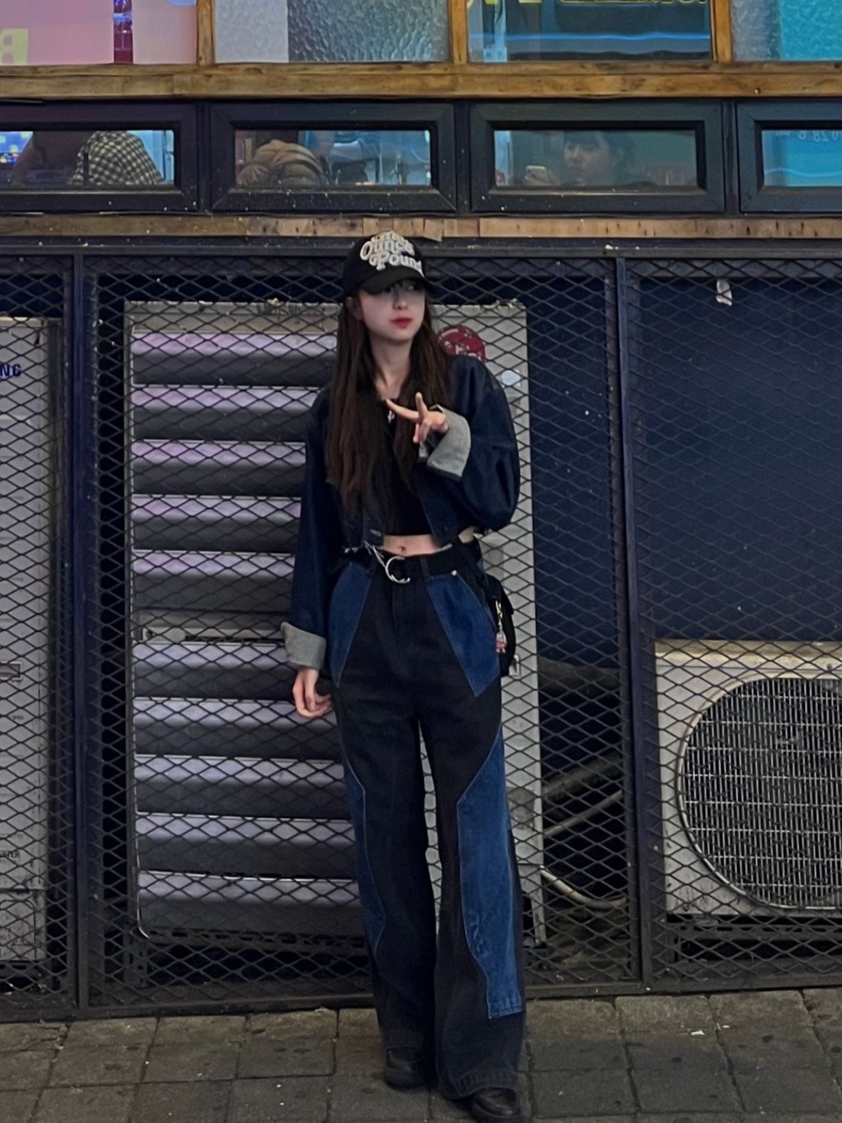 デニム・ジーパン CPGN STUDIO mixed cut wide denim pants 4FT003 CPGN STUDIO mixed cut wide denim pants 4FT003 (CPGN