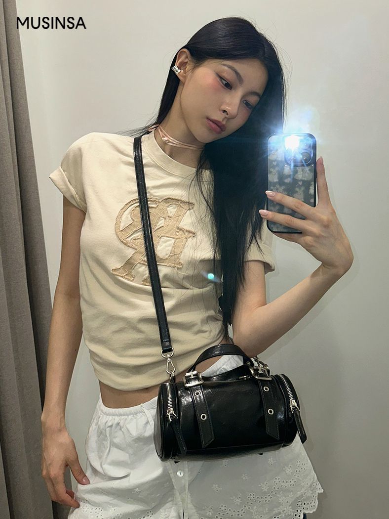 MUSINSA公式 | SAND MUSEUM OAK BAG MINI [Black]