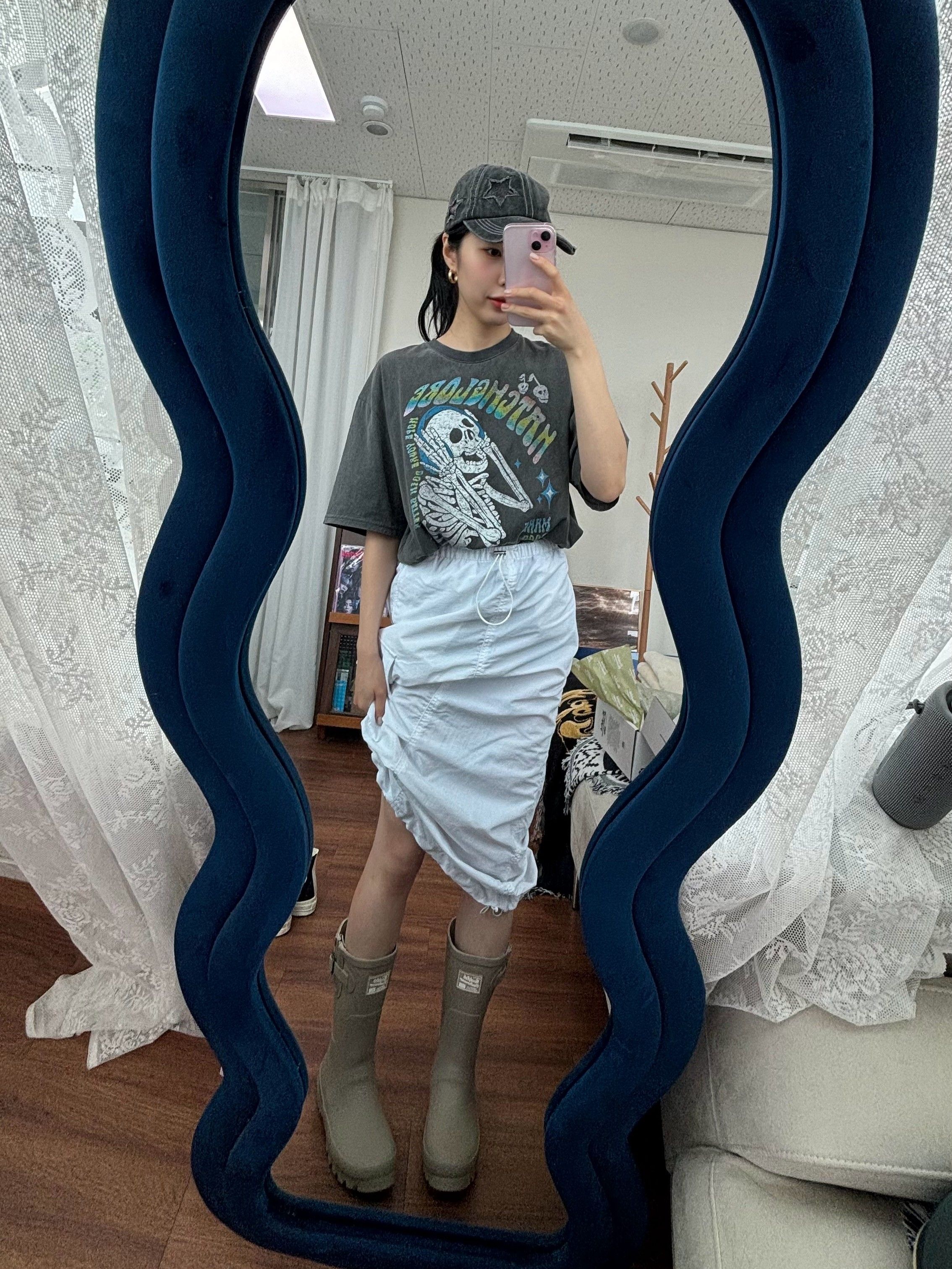 スカート musinsastandardwoman Women's Nylon Parachute Skirt Ash Grey Jordan Flight Women's Parachute Skirt. Nike.com