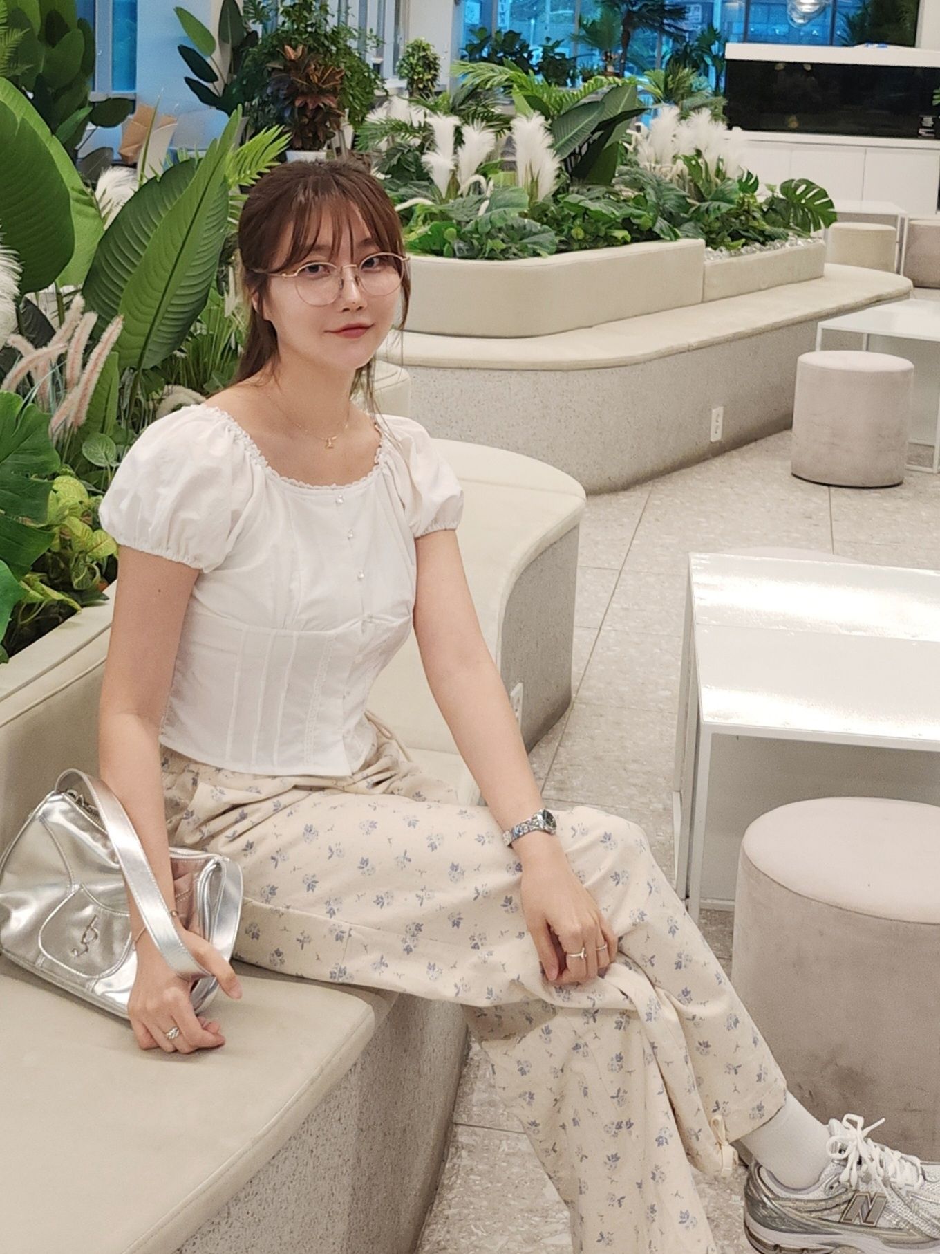 パンツ OHESHIO FLORAL CARPENTER PANTS, CREAM OHESHIO FLORAL CARPENTER PANTS, CREAM