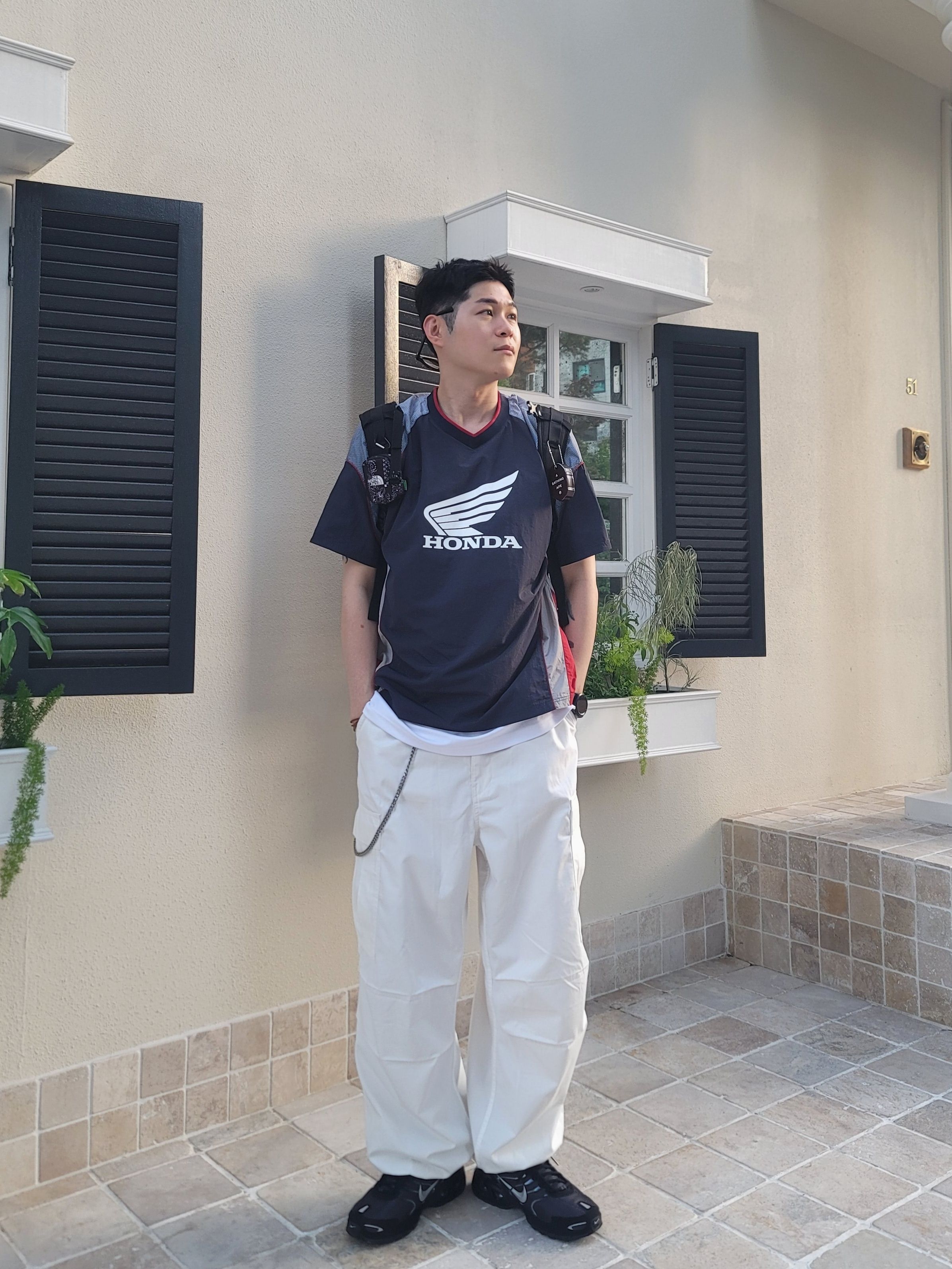 Tシャツ・カットソー HONDA MOTORCYCLE Speed Track nylon Tshirt Black MUSINSA公式 | Honda Motorcycle Speed Track nylon T-shirt Black